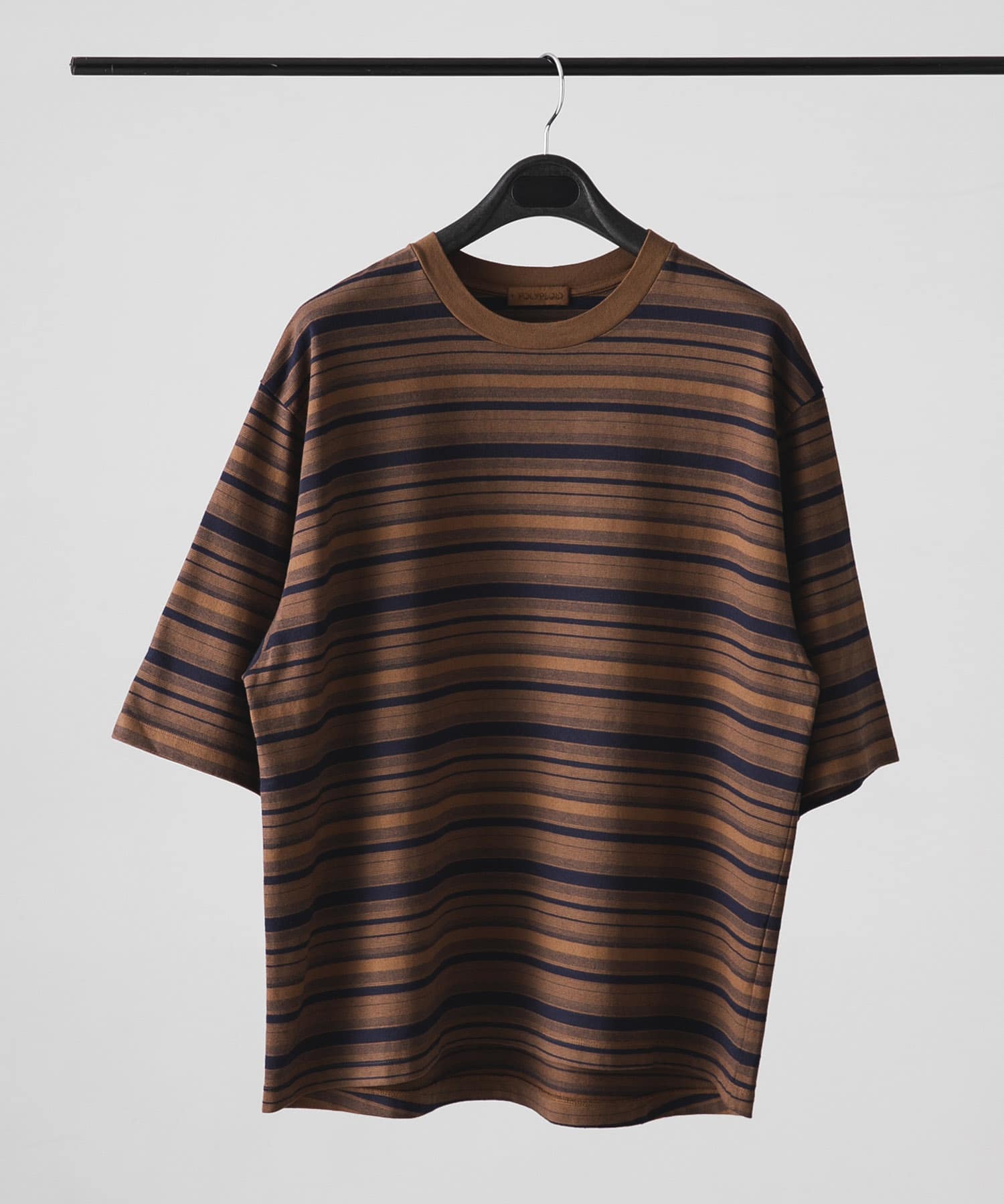 POLYPLOID　T SHIRT B NAVY / BRN 3