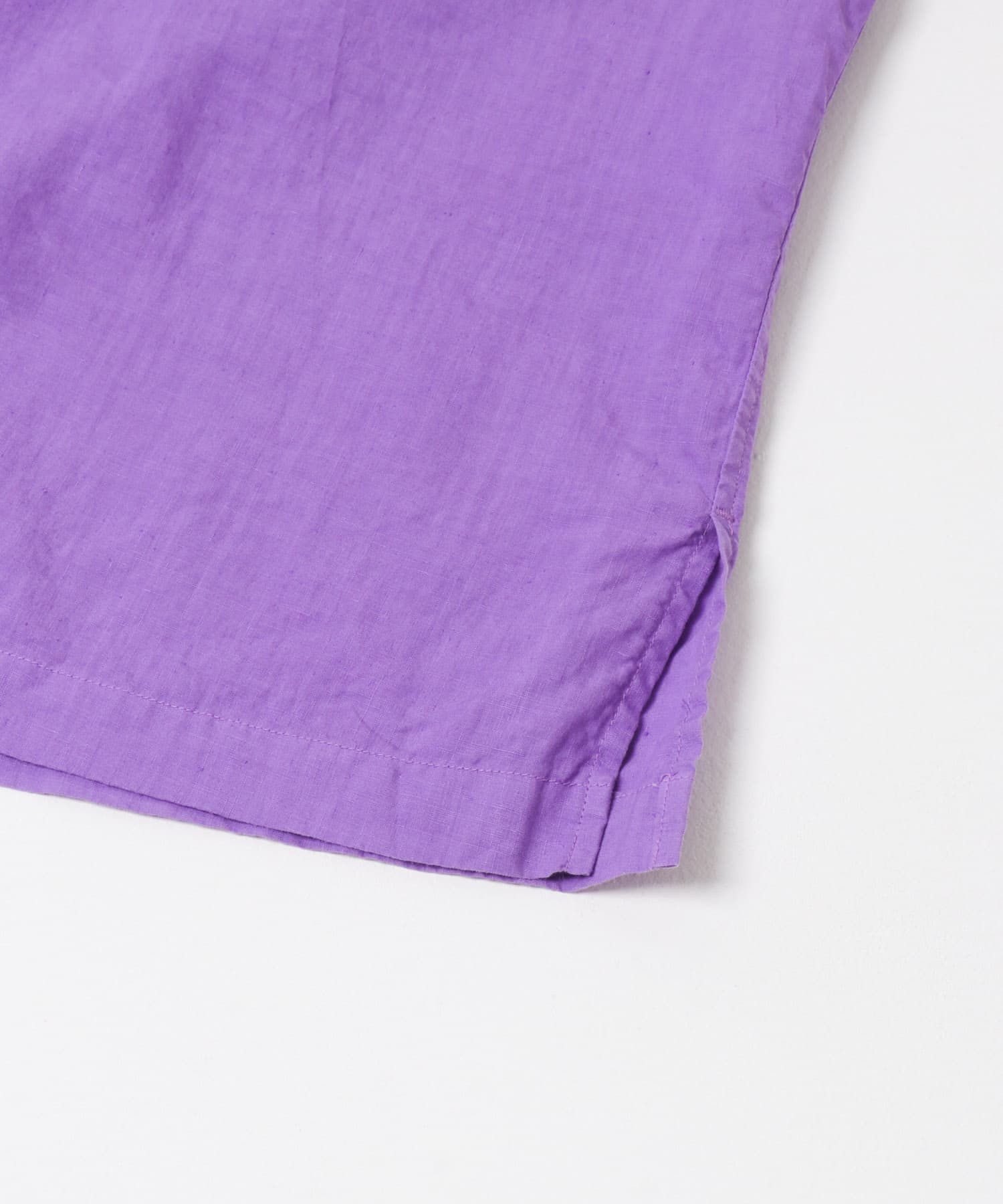 HERILL　Linen Opencollar shirts Purple 2