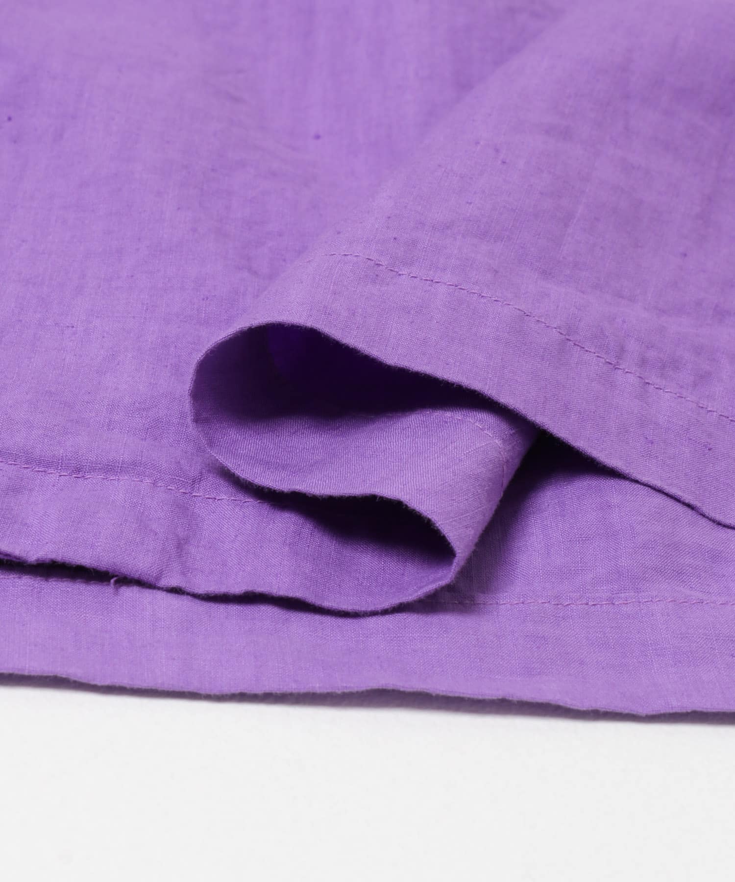 HERILL　Linen Opencollar shirts Purple 2