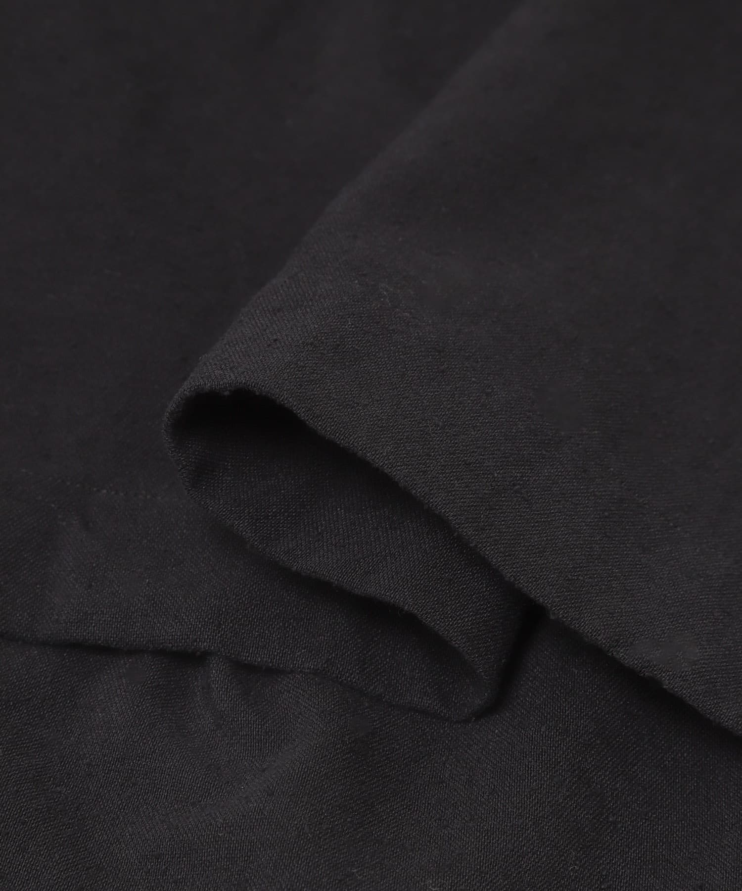 HERILL　Silkcottonnep Opencolorshirt Black 2