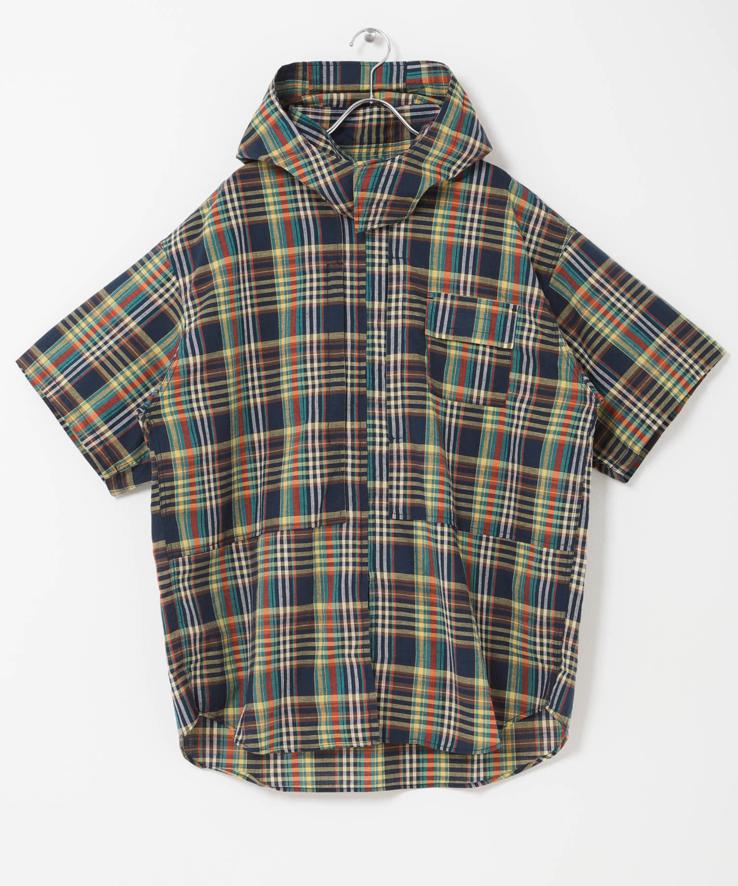 MODMNT　ZIP HOODED SHIRT