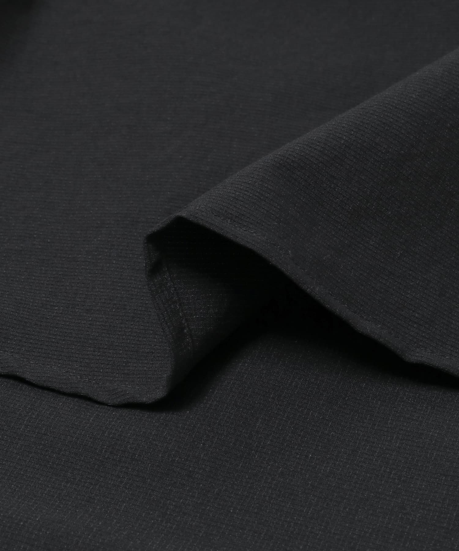 THE DAY　QUICK DRY STRETCH OPEN COLLAR SHIRT BLACK 2