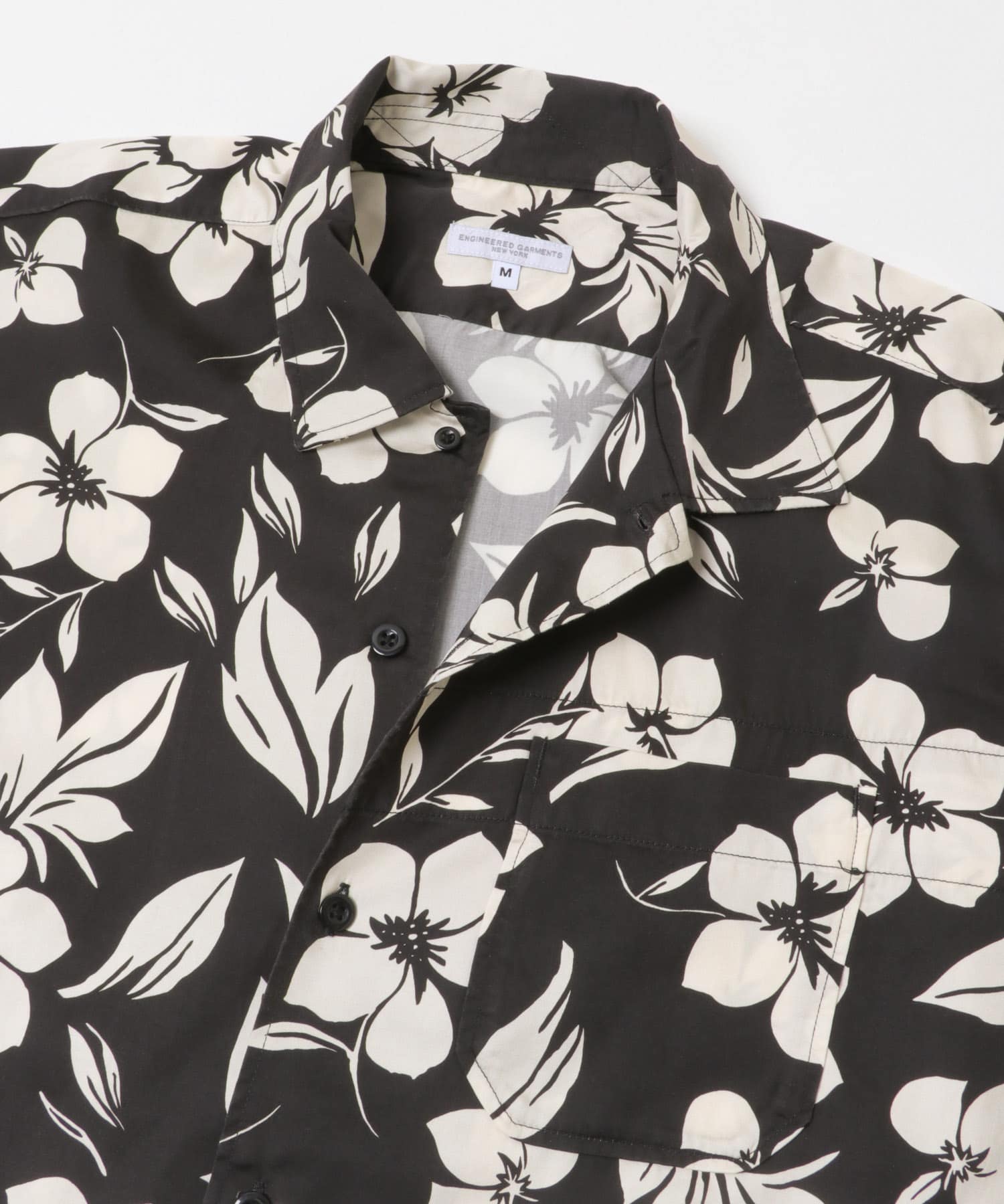 Engineered Garments CAMP SHIRT(M BLACK/NAT): トップス｜URBAN