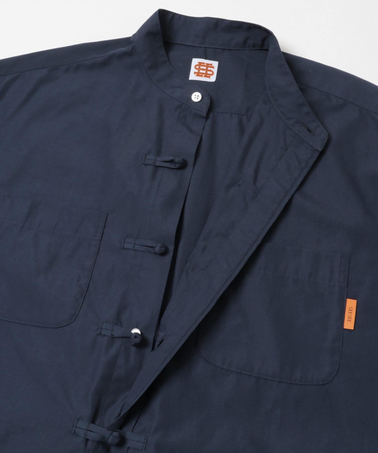 SEE SEE　KUNG FU LS SHIRT D NAVY M