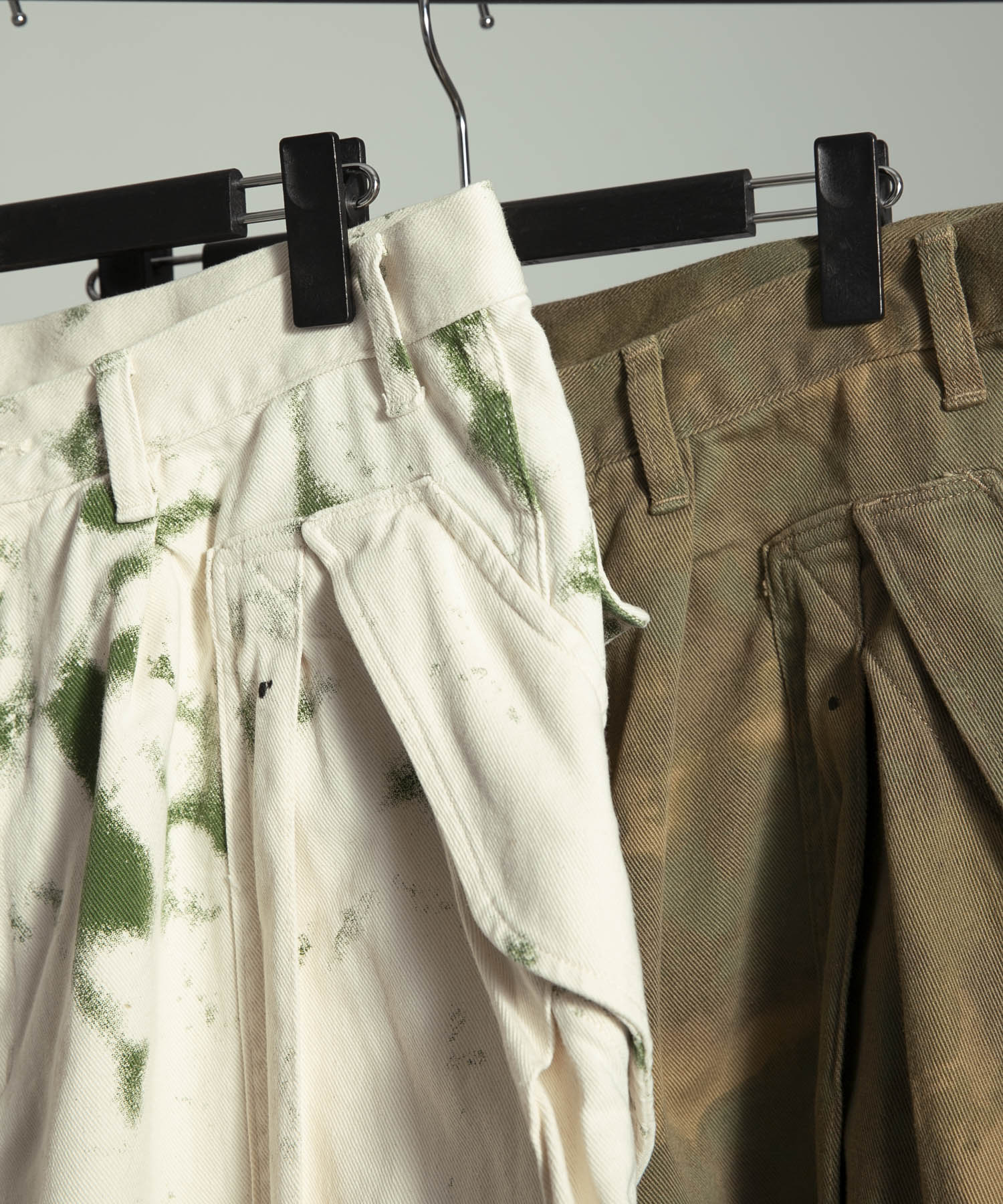 Gurank　CAMO CARGO SHORTS WHT 34
