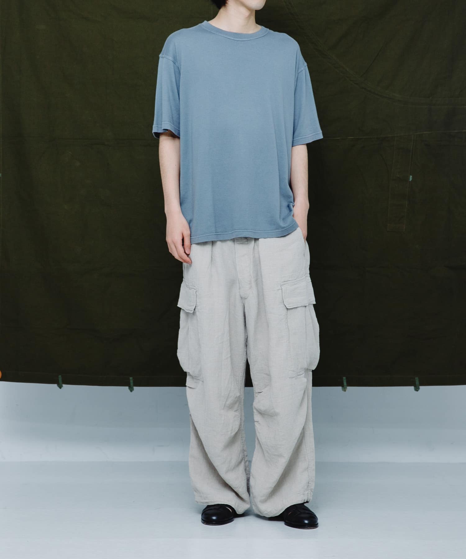 HERILL　Linen Jungle fatigue pants Natural 2