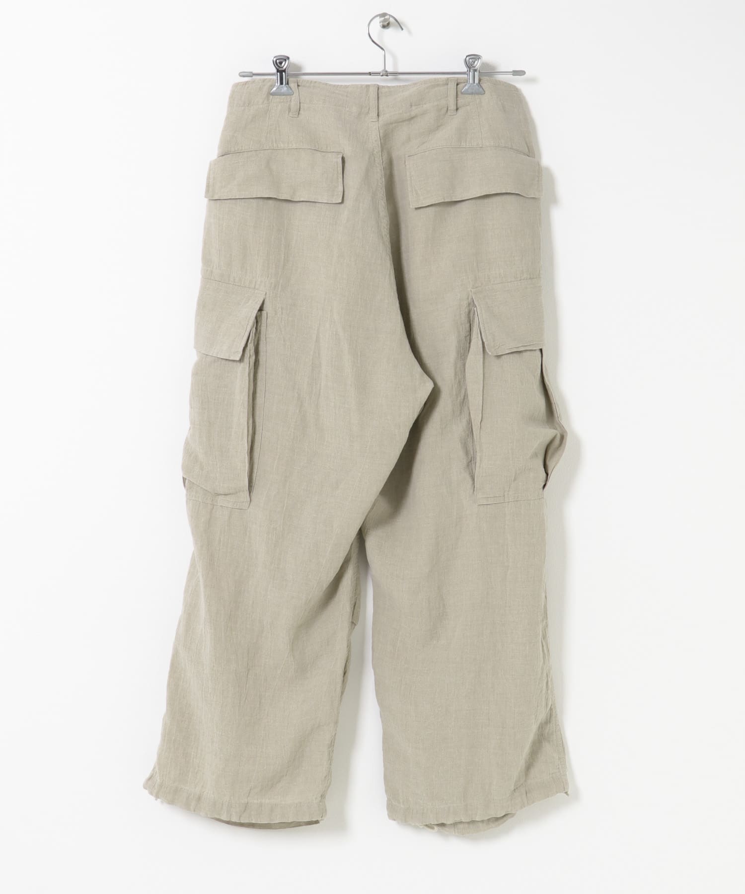 HERILL　Linen Jungle fatigue pants Natural 2