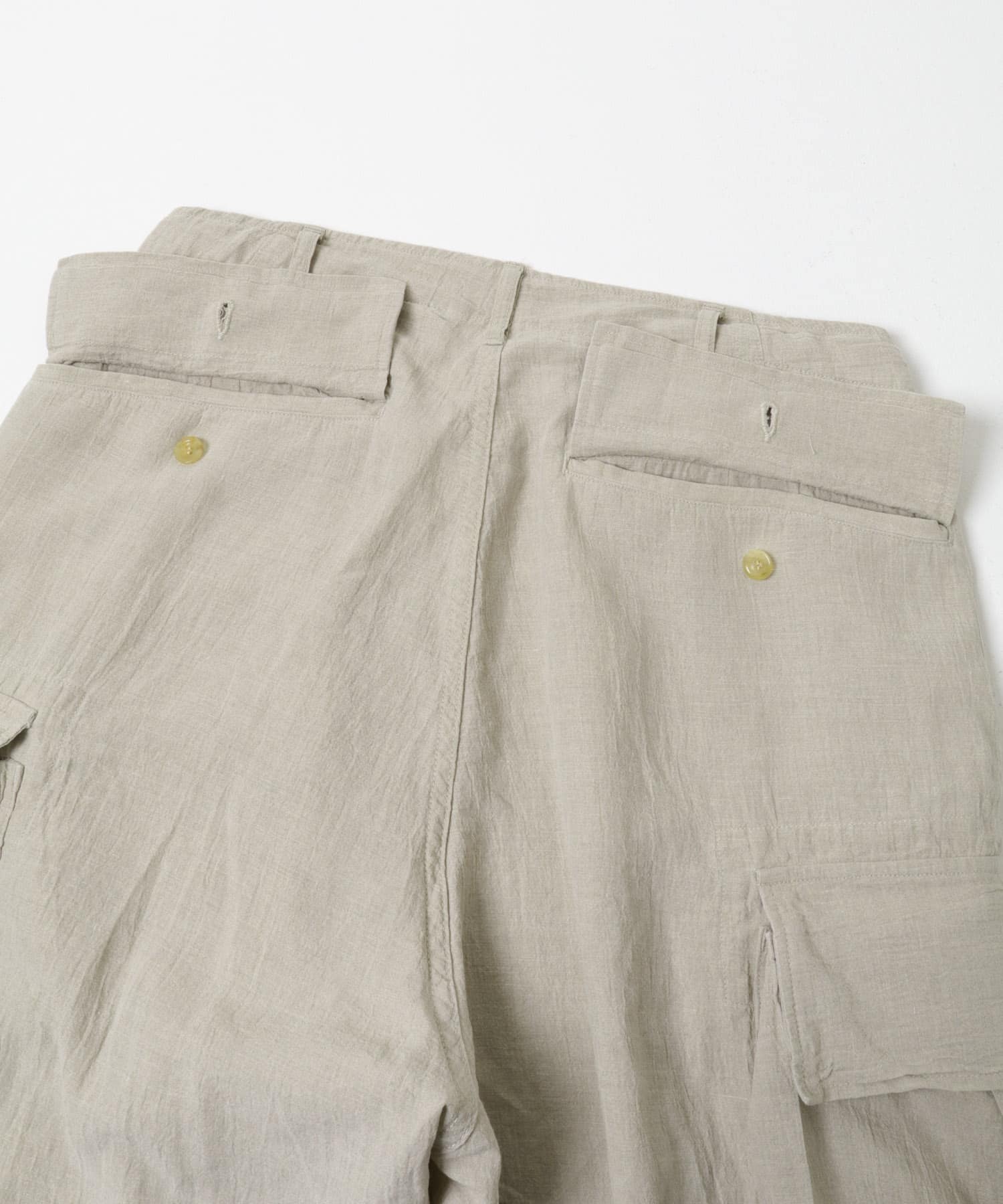 HERILL　Linen Jungle fatigue pants Natural 2
