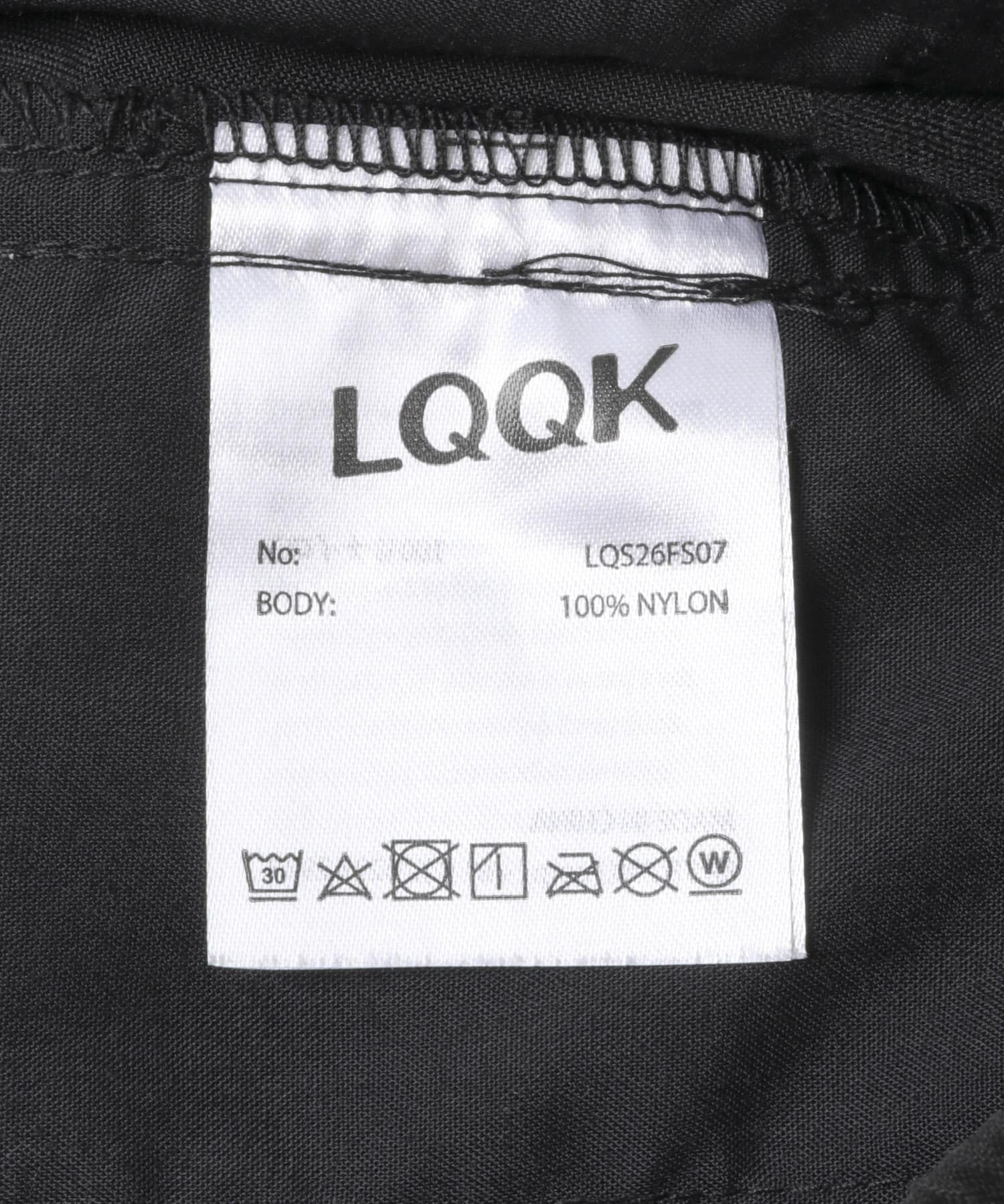 LQQK Studio　FUSION CAMP SHORT BLACK L