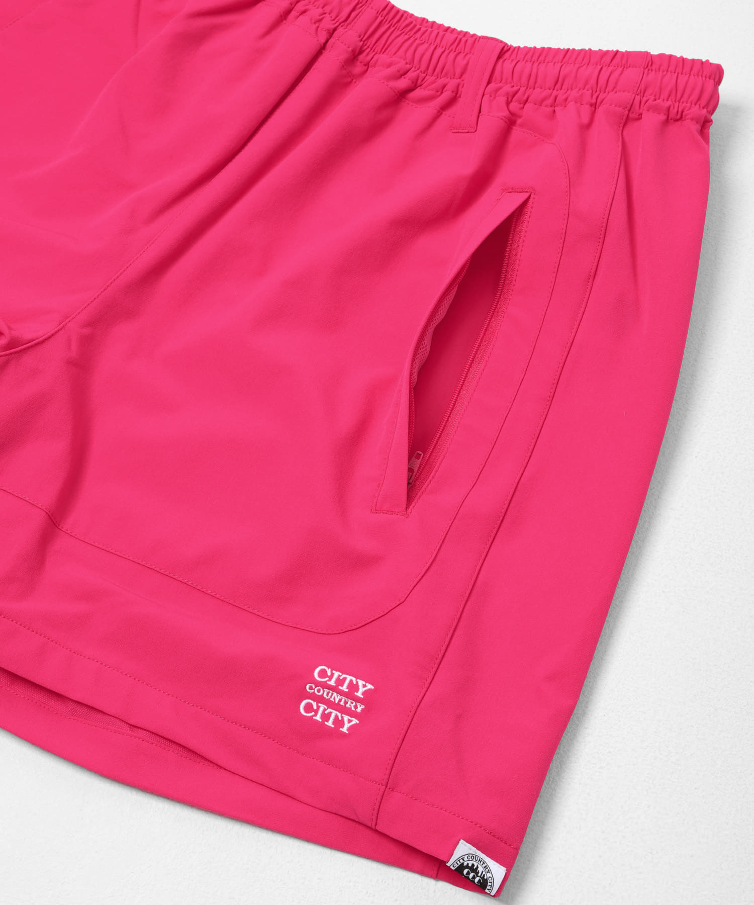 CITY COUNTRY CITY　STRECH NYLON EASY SHORTS PINK M