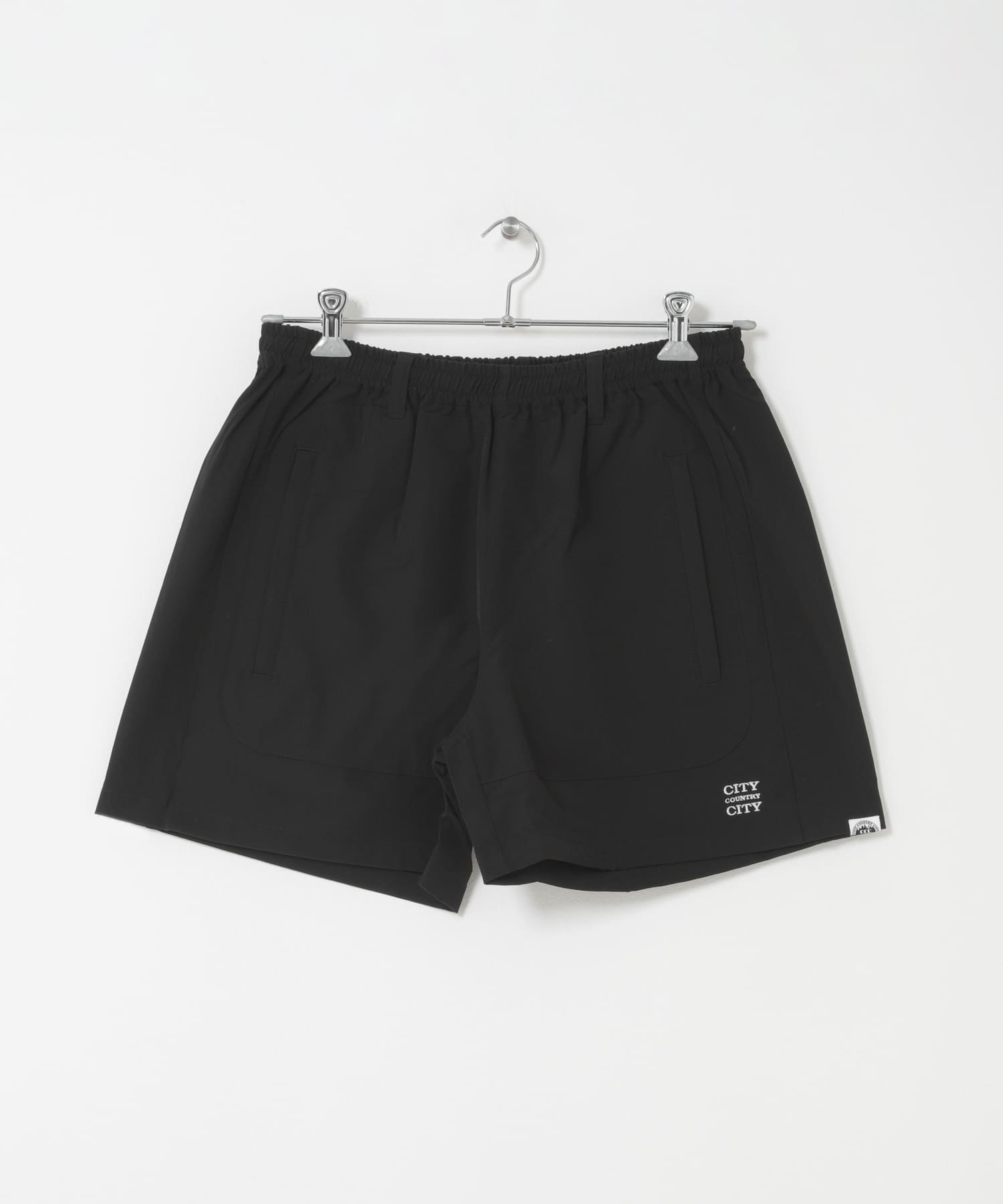 CITY COUNTRY CITY　STRECH NYLON EASY SHORTS BLACK M