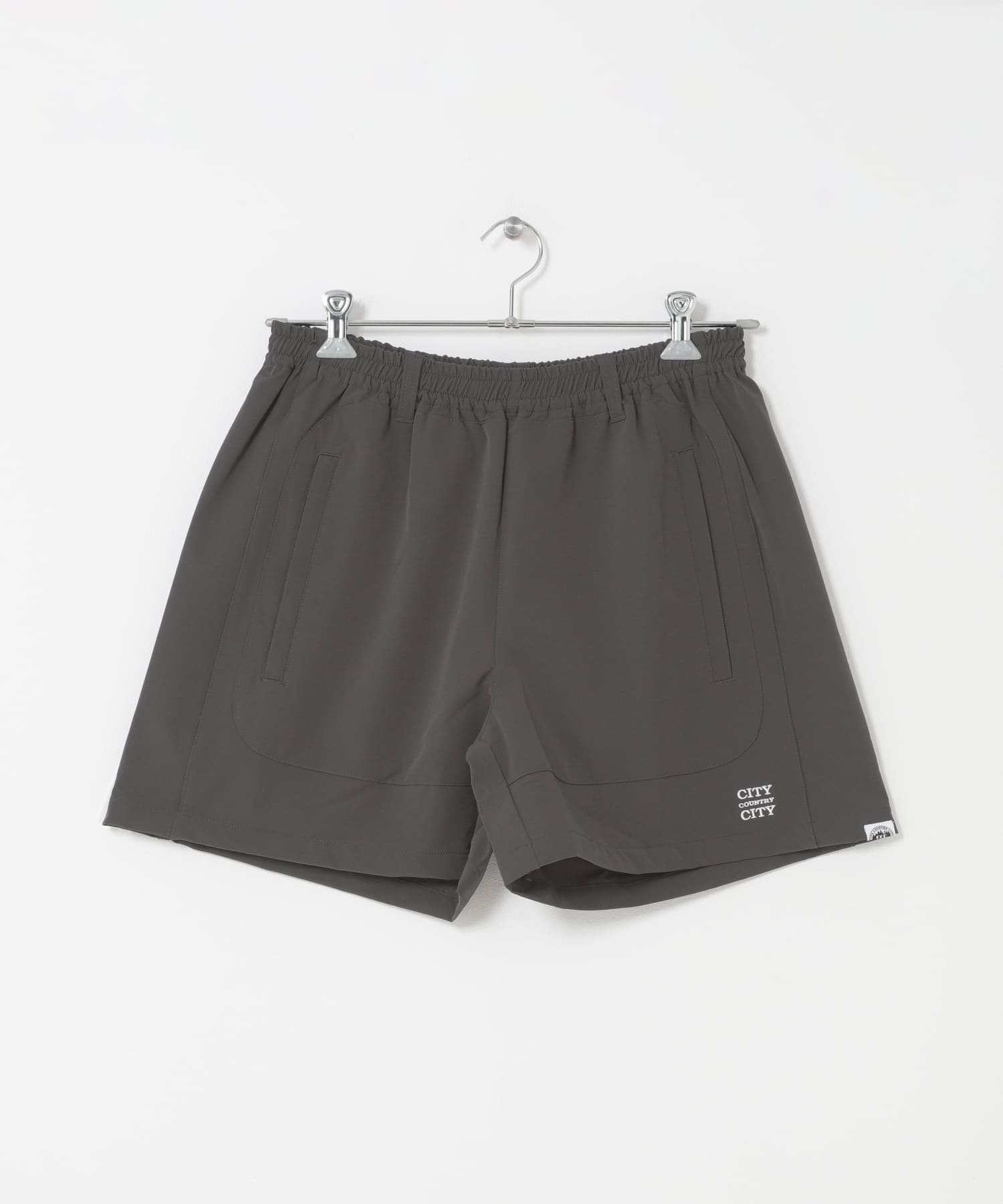 CITY COUNTRY CITY　STRECH NYLON EASY SHORTS C GRAY M