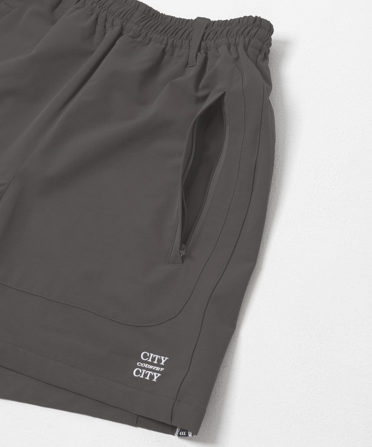 CITY COUNTRY CITY　STRECH NYLON EASY SHORTS C GRAY M