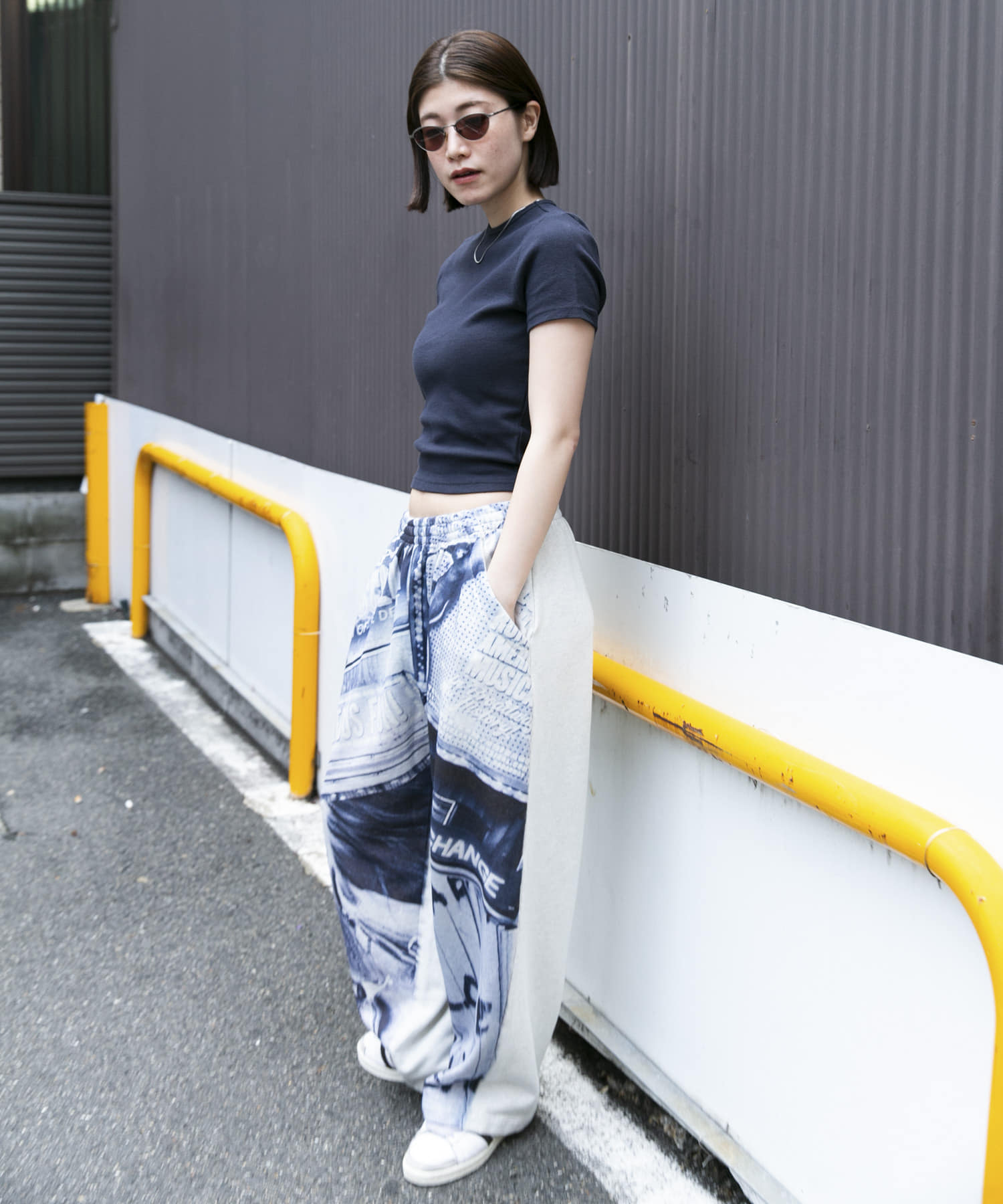 TanC TOKYO BOUNDLESS CONTRAST SWEAT PANTS(1 BLUE): ボトム｜URBAN