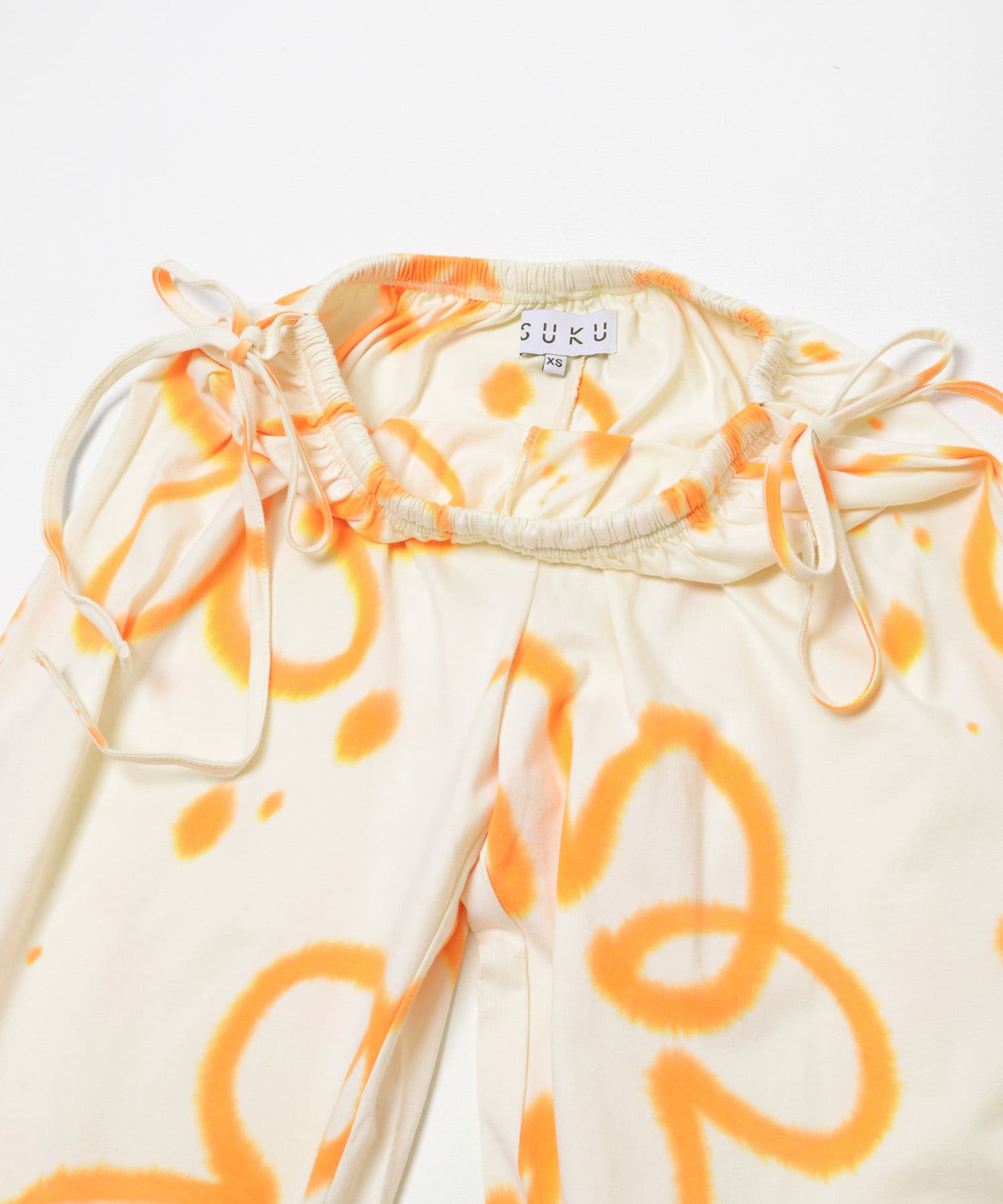 SUKU HOME　DOUBLE DRAWSTRING PANTS ORG POPPY XS