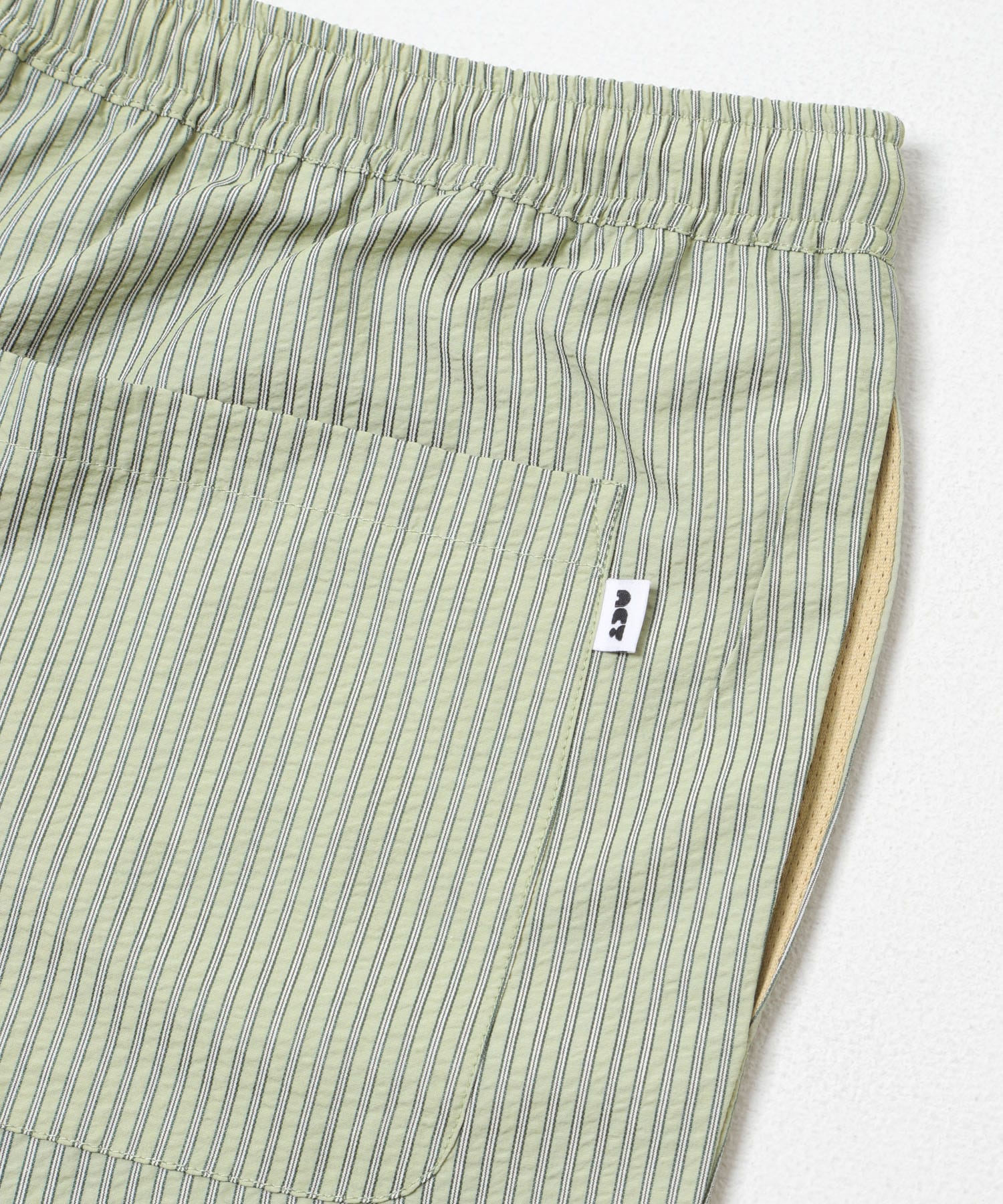 Acy　SEERSUCKER BUGGY SHORTS L.GREEN L