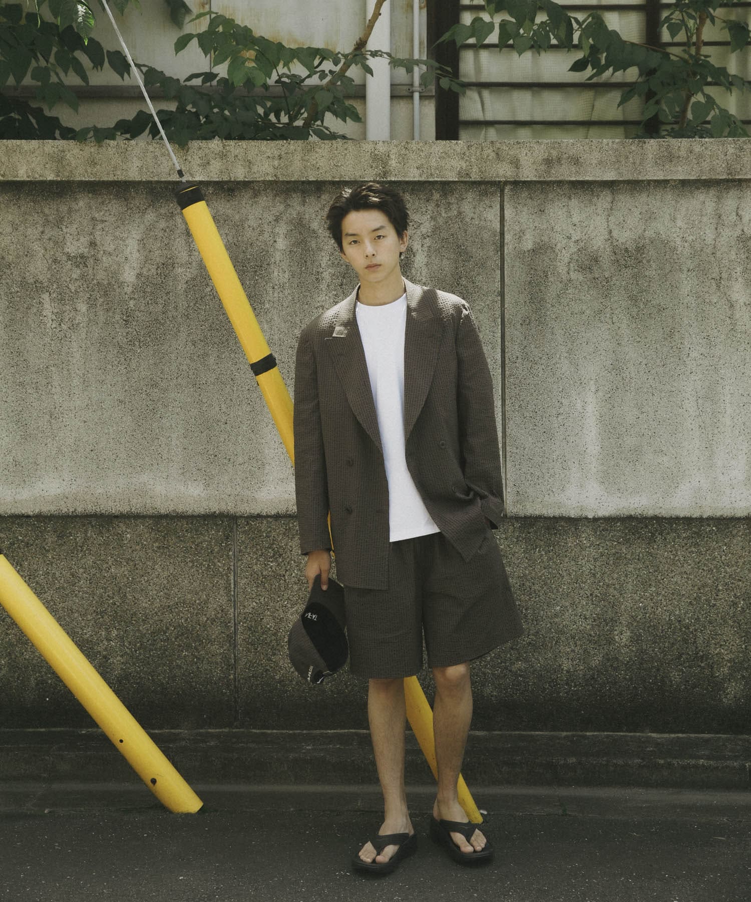 model : 180cm 着用サイズ : 48