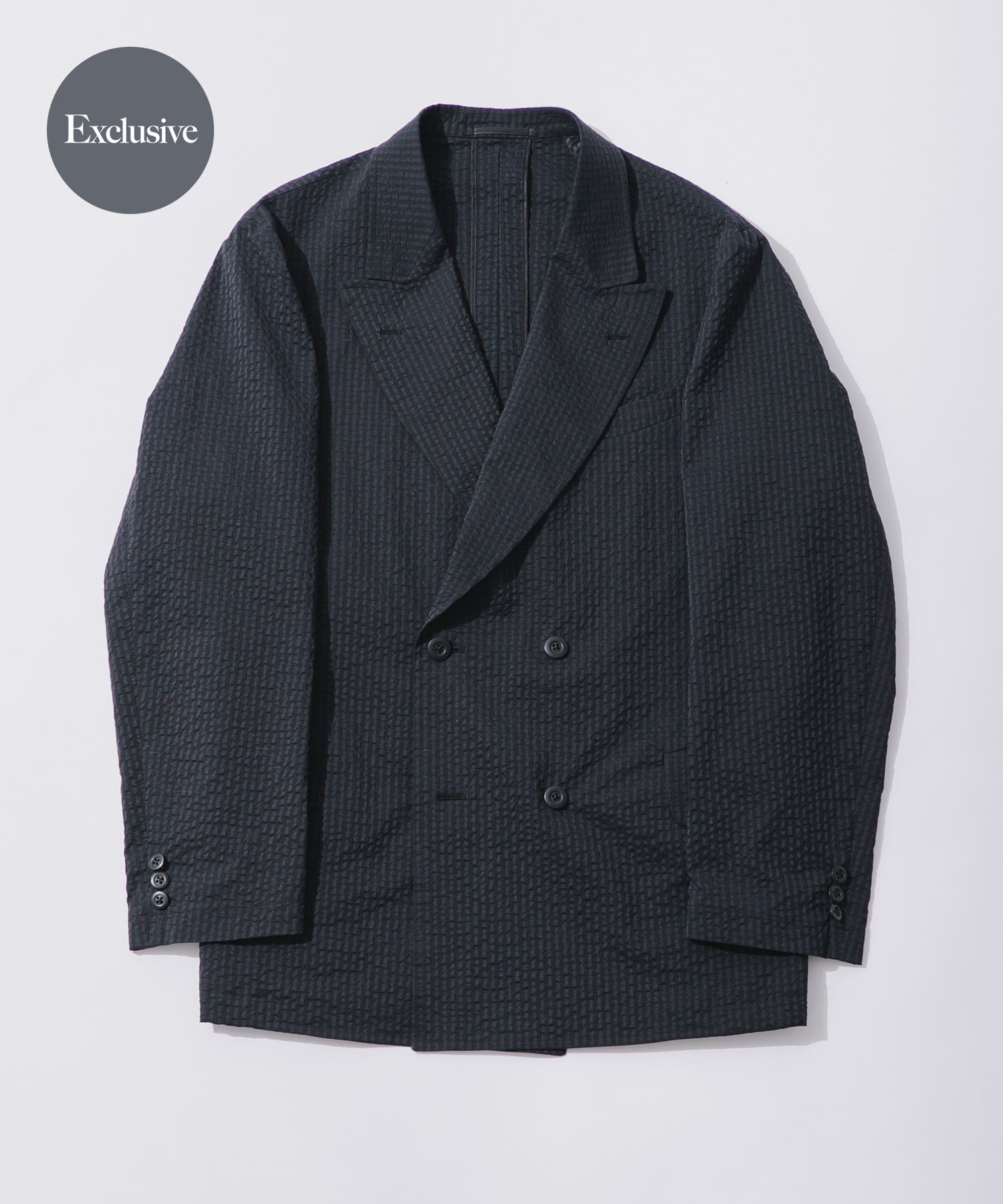 『別注』NEAT×URBS　DOT'S SEERSUCKER DOUBLE