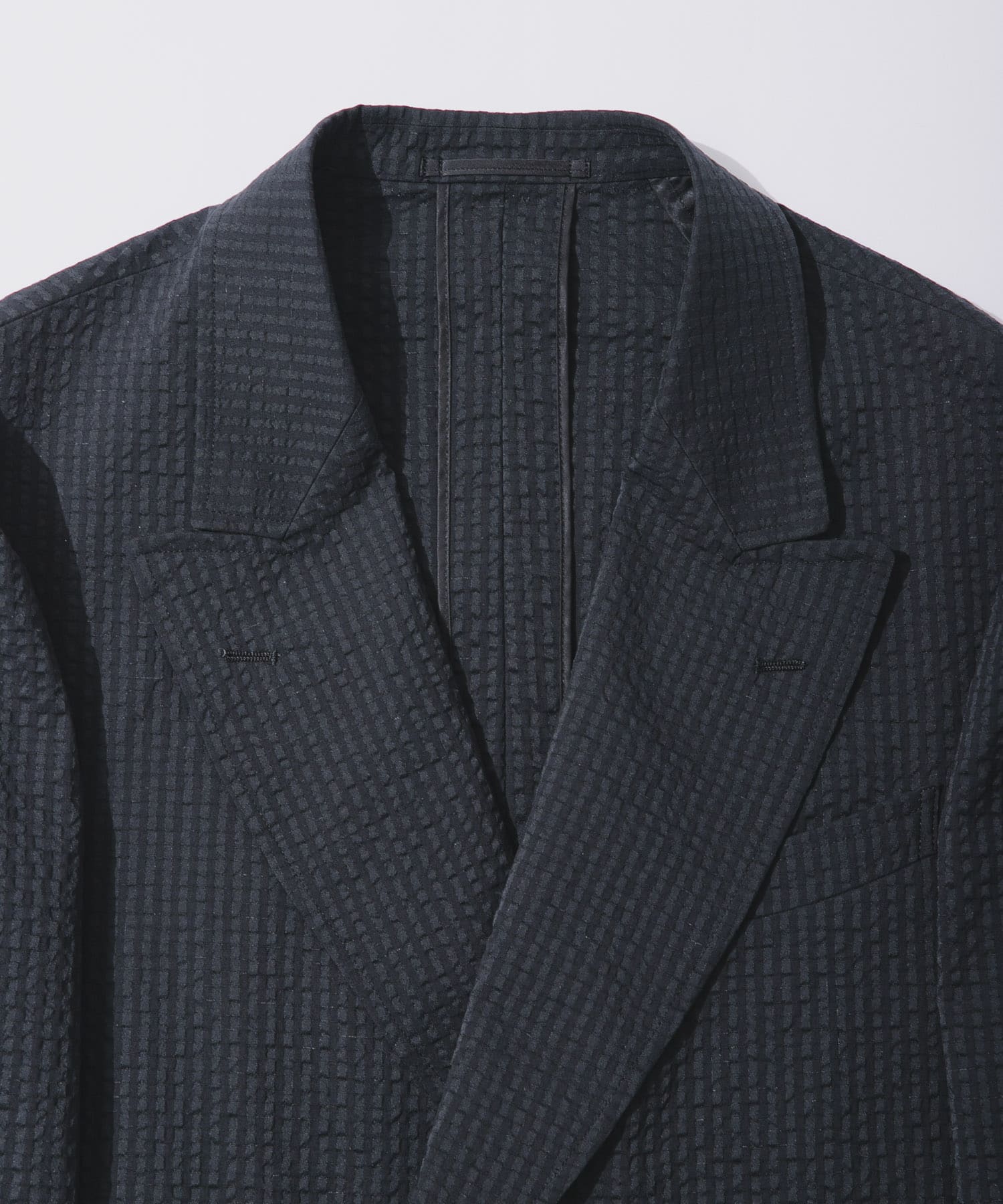 『別注』NEAT×URBS　DOT'S SEERSUCKER DOUBLE BLACK 46