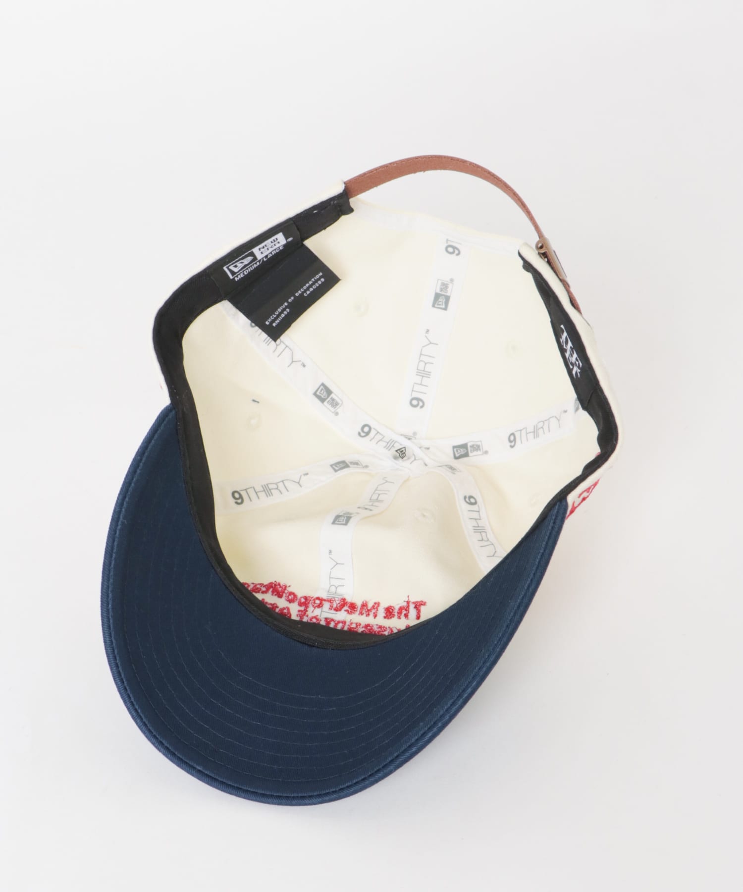 New Era　9THIRTY LEATHER STRAP CHROME OSB ML