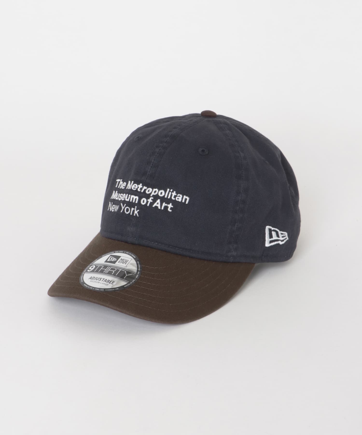New Era　9THIRTY LEATHER STRAP NAVY BW ML