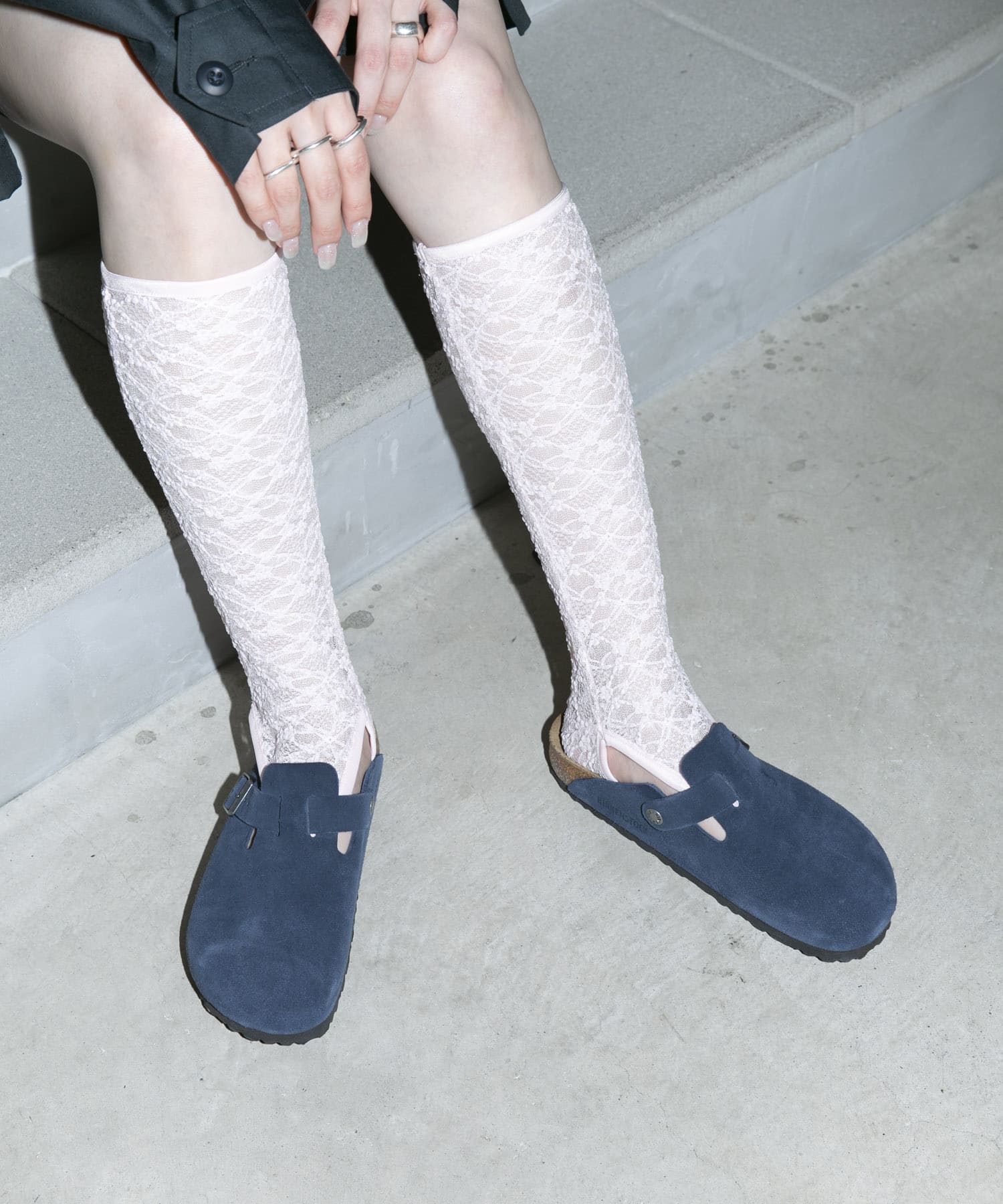 SIMONE WILD　LACE THONG SOCKS CANDY One