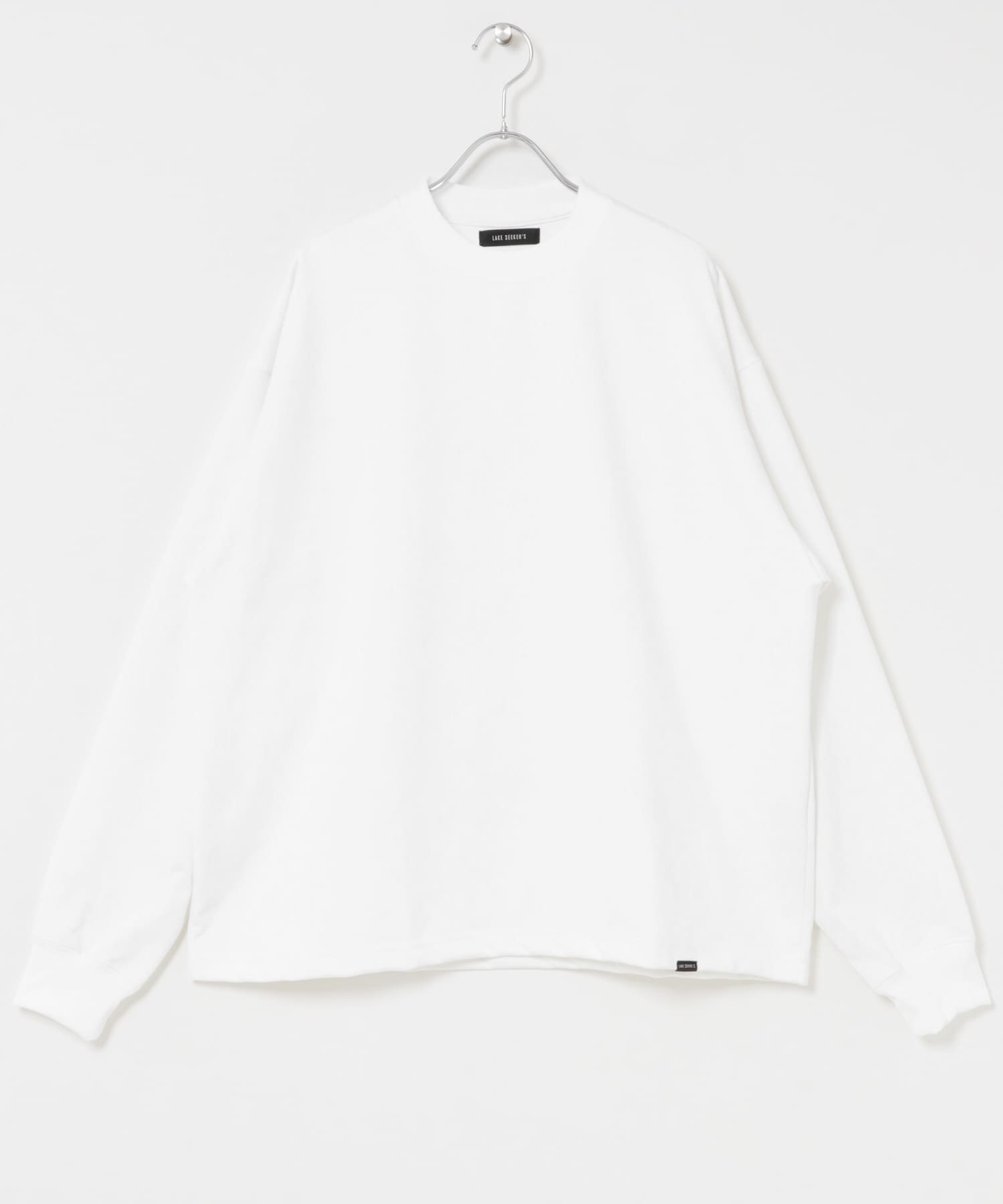 dDdDdDd BINDER NECK SHORT-SLEEVE T-SHIRTS(S WHITE): トップス