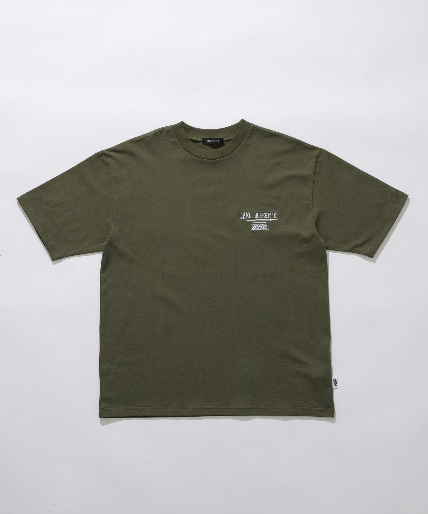 『別注』TASF×LAKE SEEKERS　SEEK ME! TEE KHAKI L