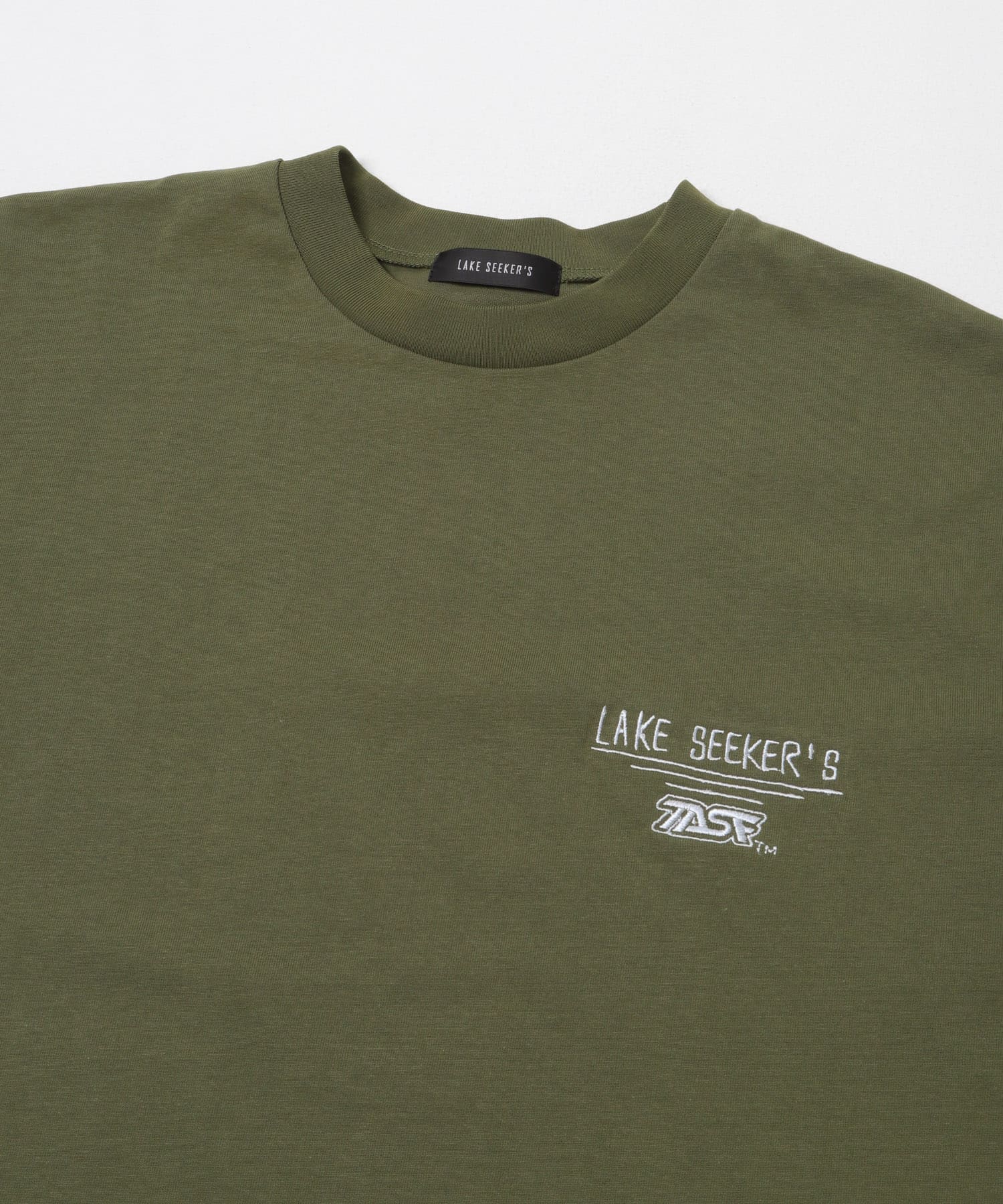 『別注』TASF×LAKE SEEKERS　SEEK ME! TEE KHAKI M