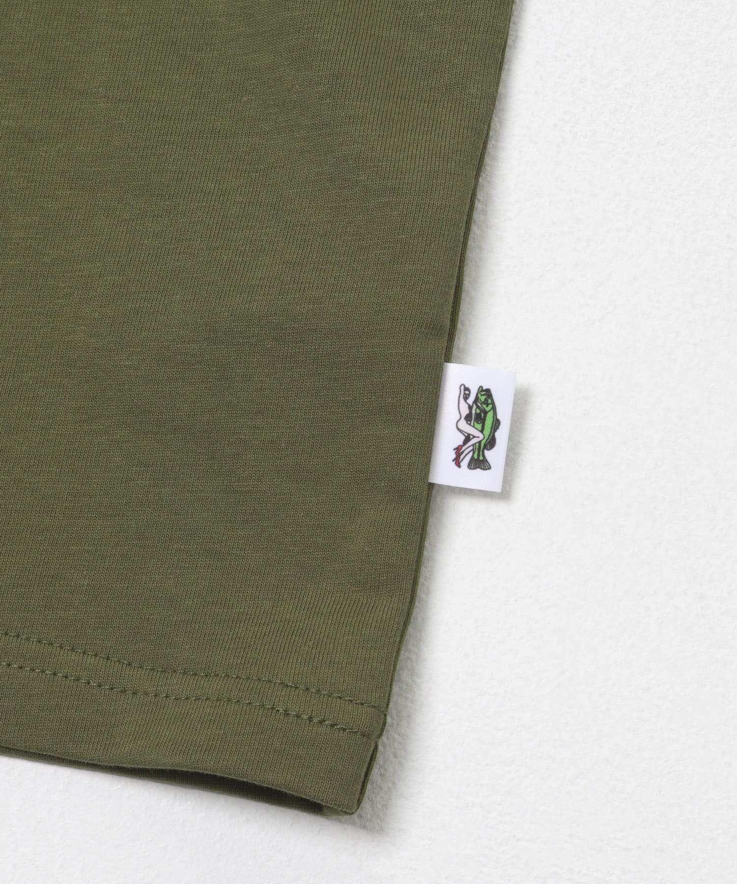 『別注』TASF×LAKE SEEKERS　SEEK ME! TEE KHAKI M