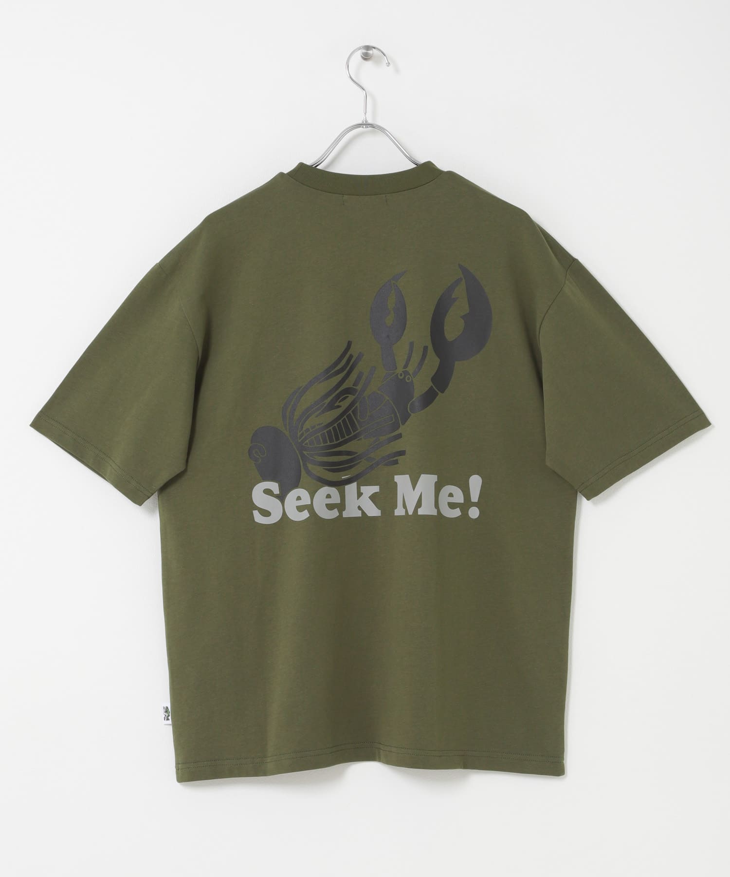 『別注』TASF×LAKE SEEKERS　SEEK ME! TEE KHAKI M