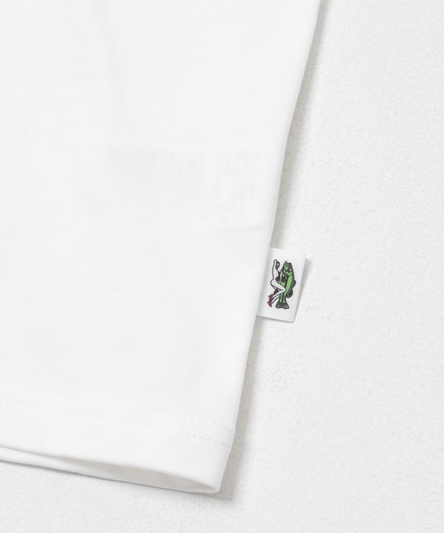 『別注』TASF×LAKE SEEKERS　BITE ME! ポケットTEE WHITE M