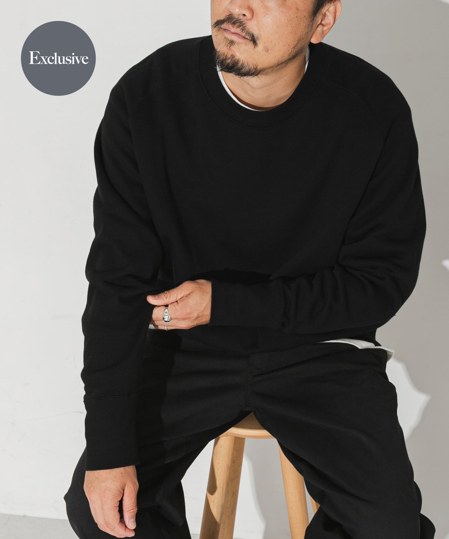HANES×LOWERCASE　Freedom Sleeve Sweat
