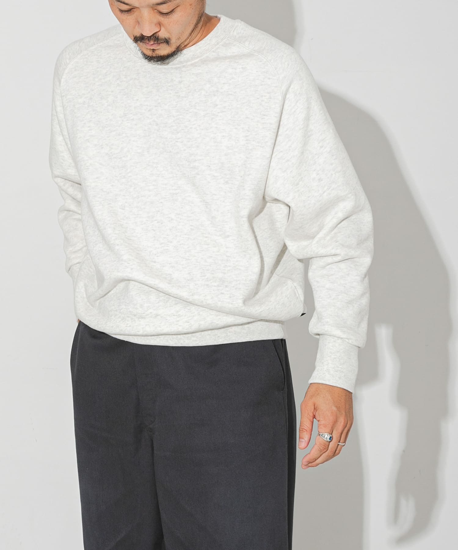 model : 176cm 着用サイズ : L