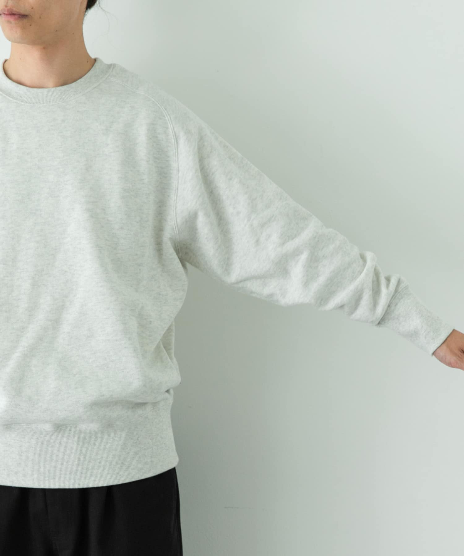 model : 179cm 着用サイズ : L