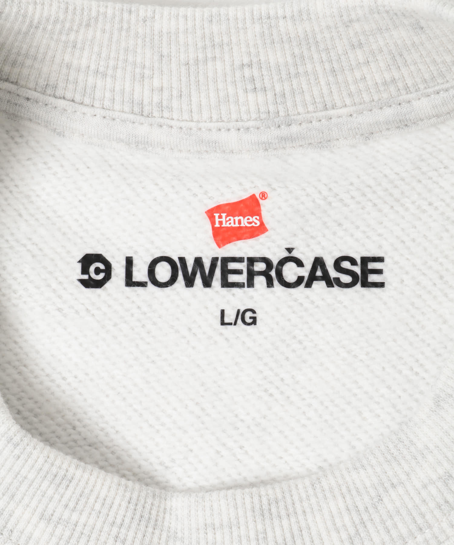 HANES×LOWERCASE　Freedom Sleeve Sweat ASH M