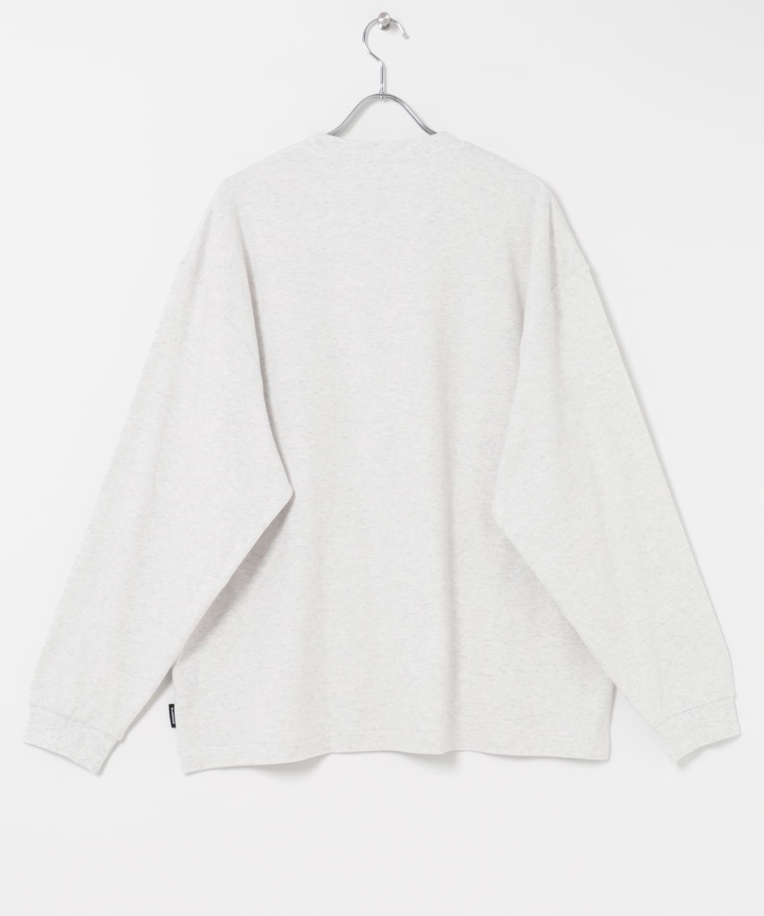 HANES×LOWERCASE　Crew Neck L/S Tee ASH M