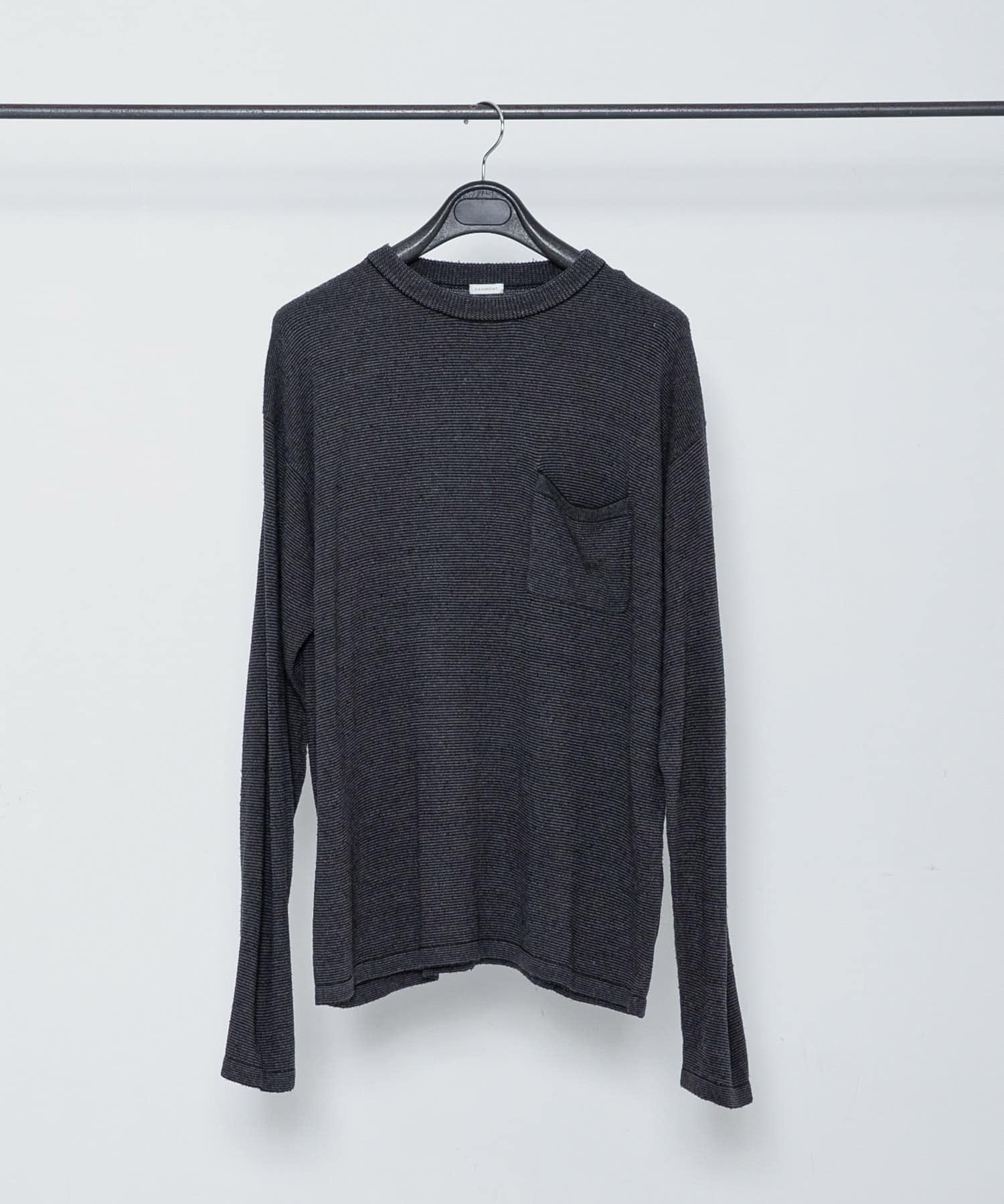 SANMONT　シルクニット長袖クルーネック