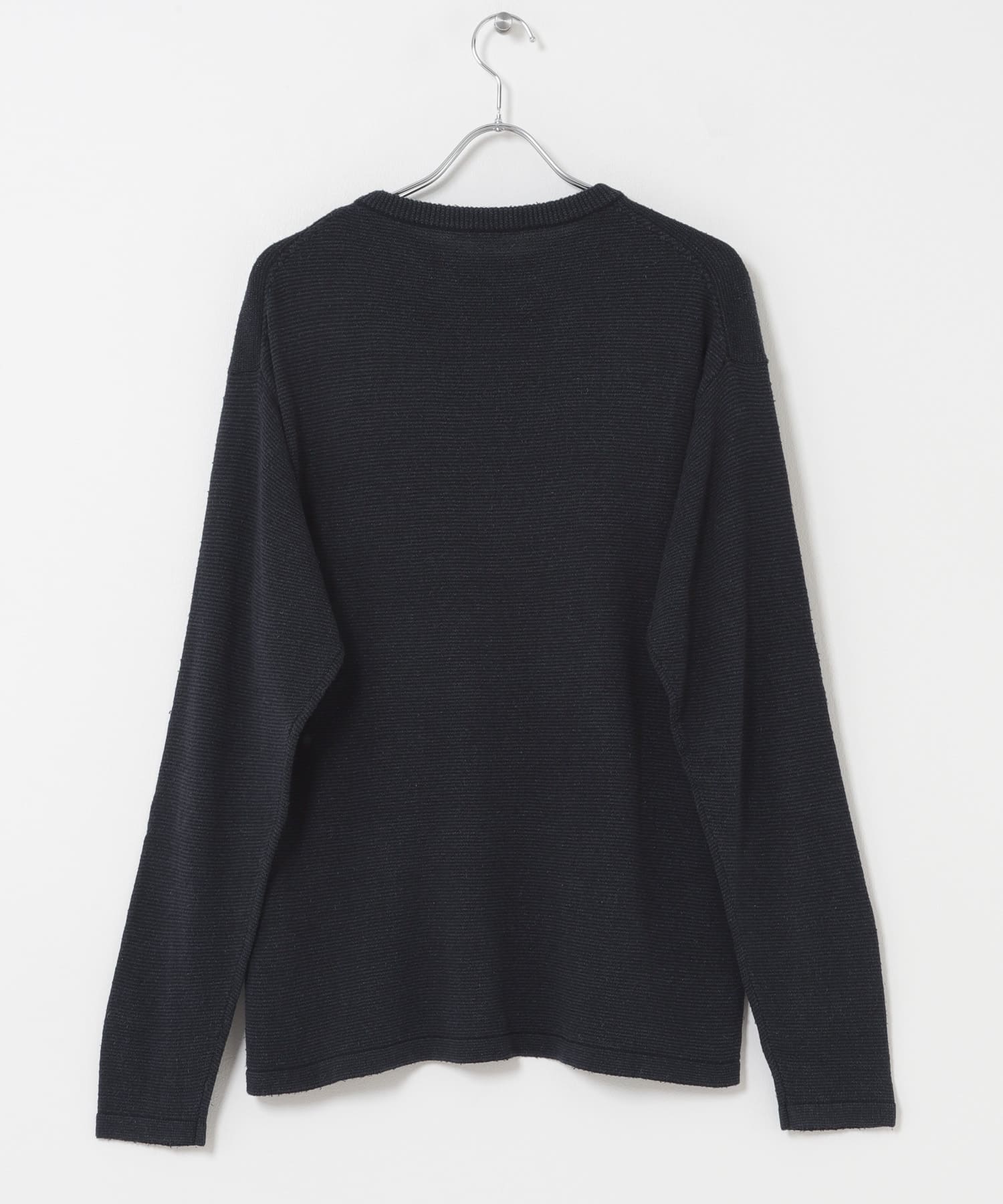 SANMONT　シルクニット長袖クルーネック DARKNAVY 1