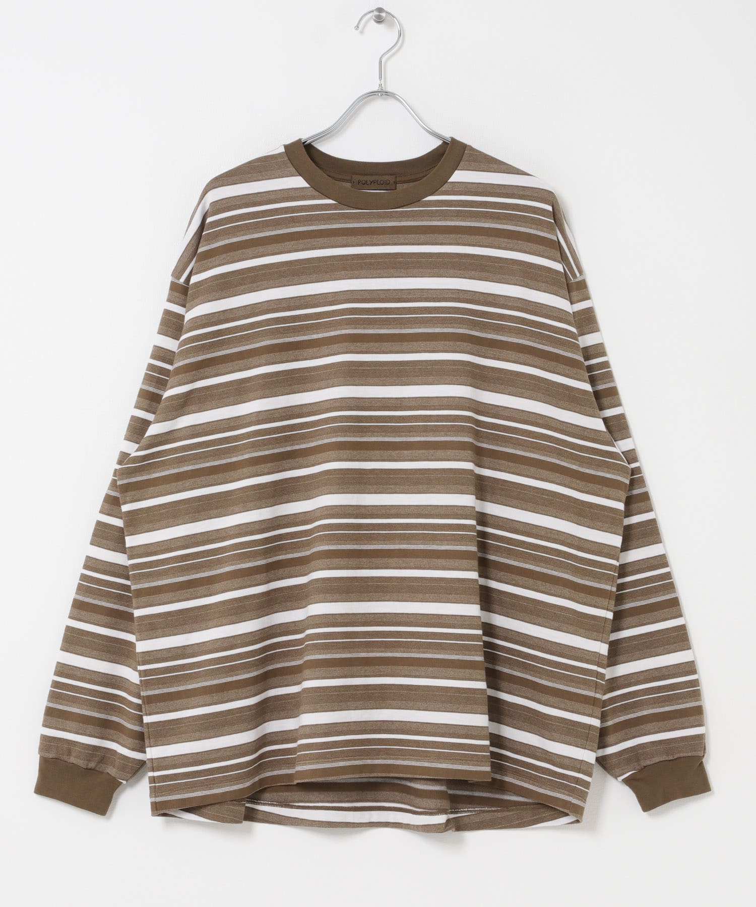 POLYPLOID OVERSIZE LONGSLEEVE B(3 WHT / BRN): トップス｜URBAN