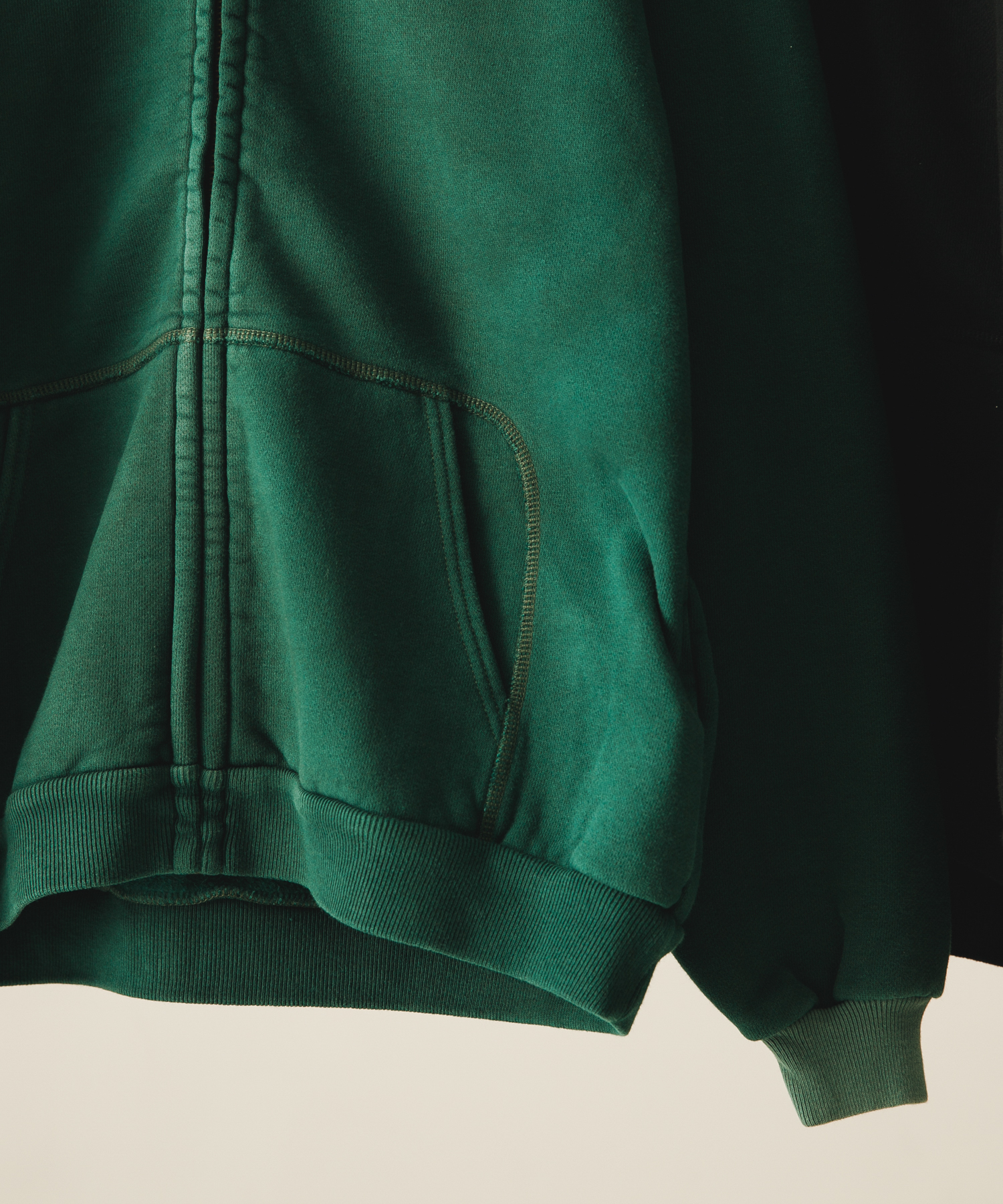 A PRESSE　Vintage Zip Sweat Hoodie GREEN 2