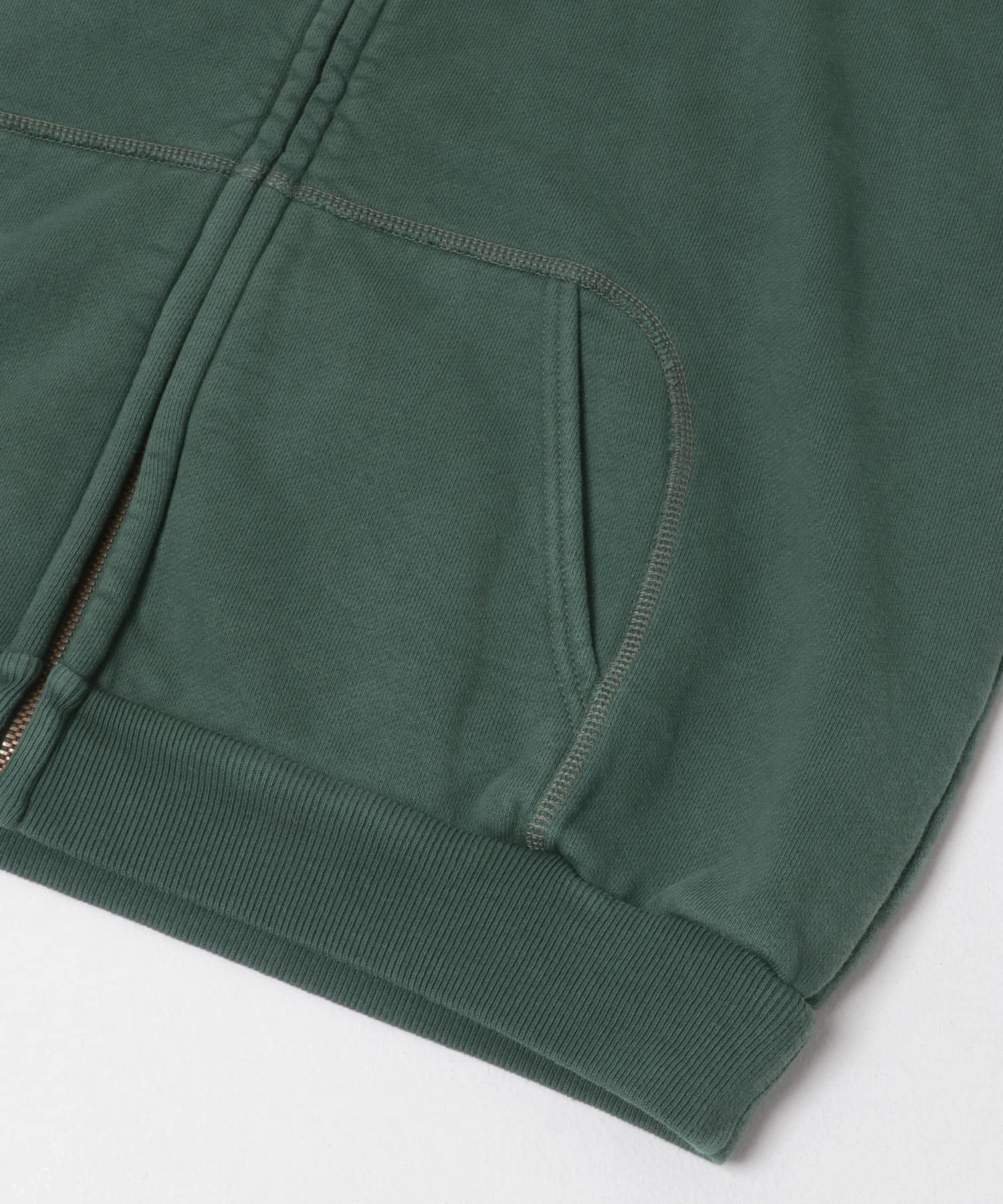 A PRESSE　Vintage Zip Sweat Hoodie GREEN 2