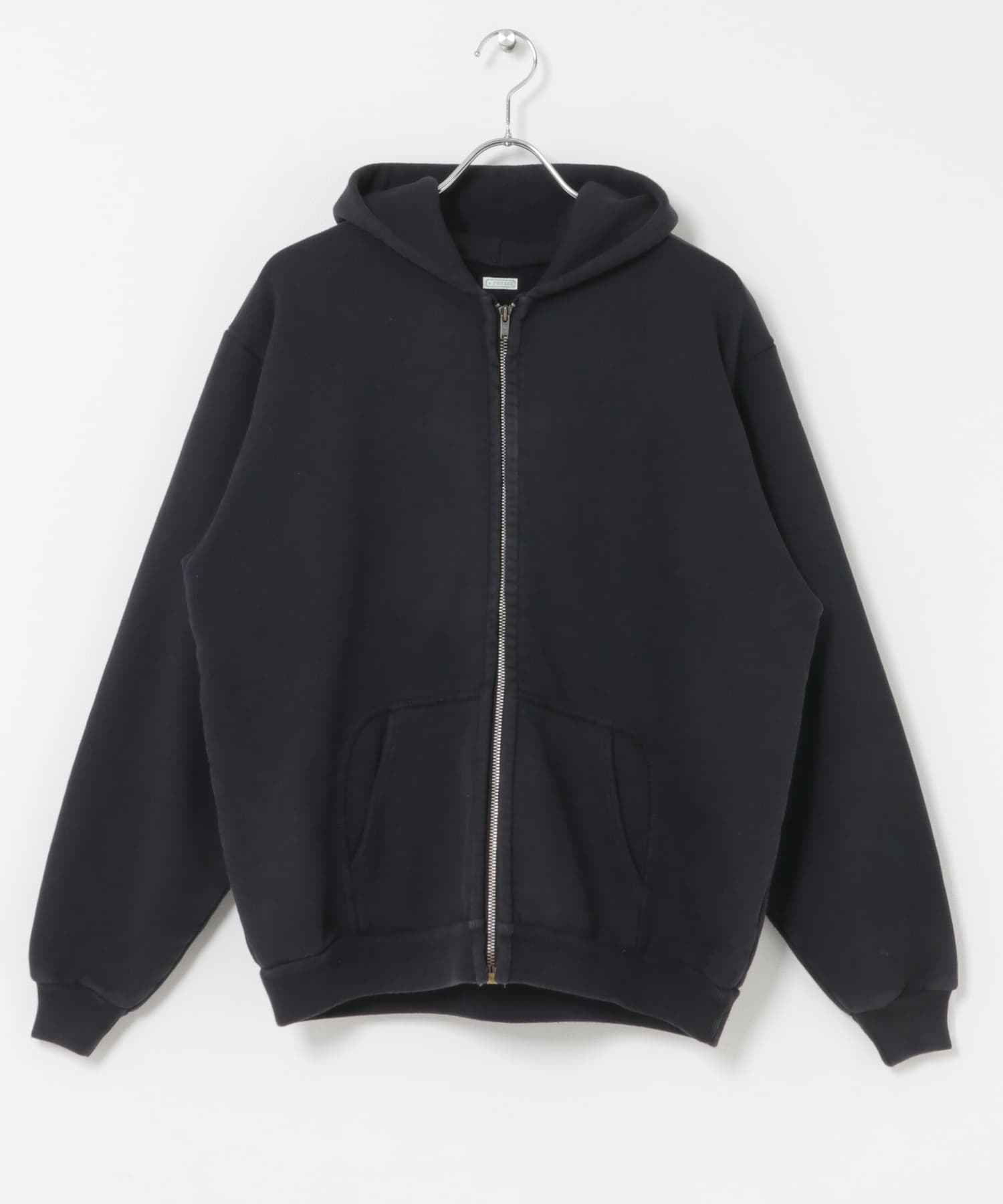 A PRESSE　Vintage Zip Sweat Hoodie BLACK 2
