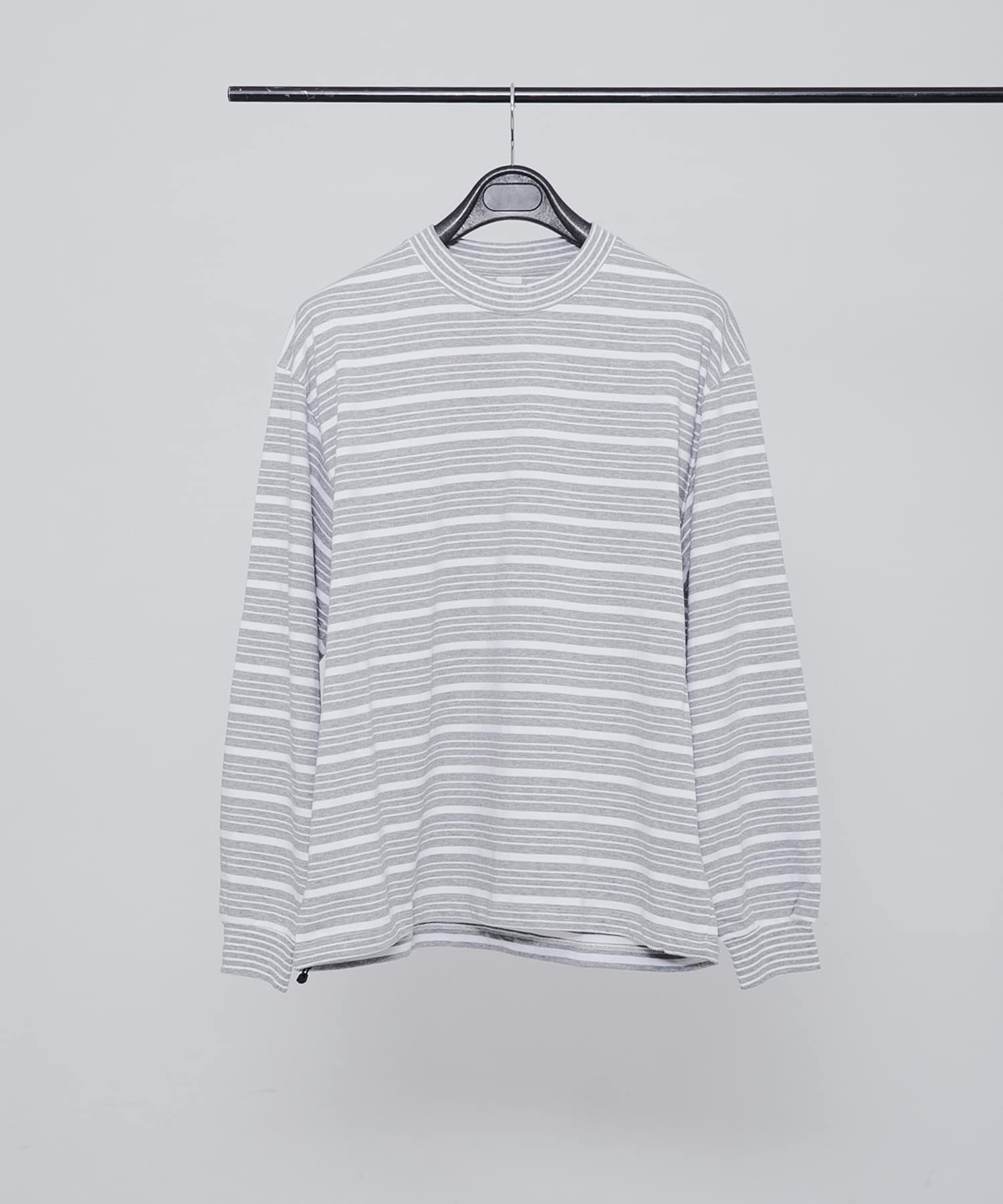 ES.U　Border LS T-Shirt GY BORDER M