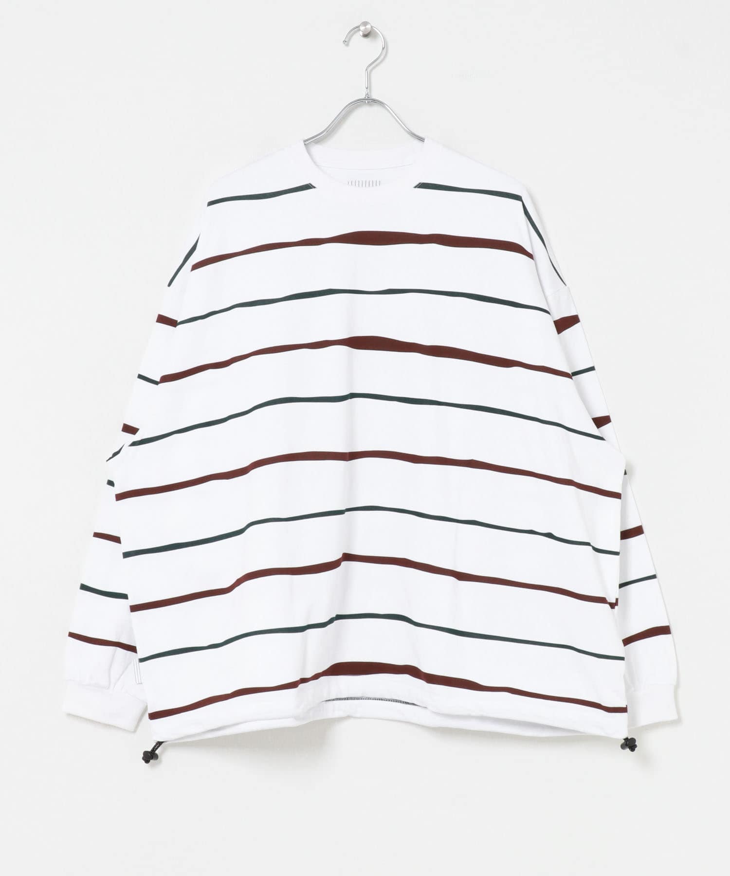 SFC　SUPER BIG STRIPE LS TEE (W/DRAWSTRINGS)