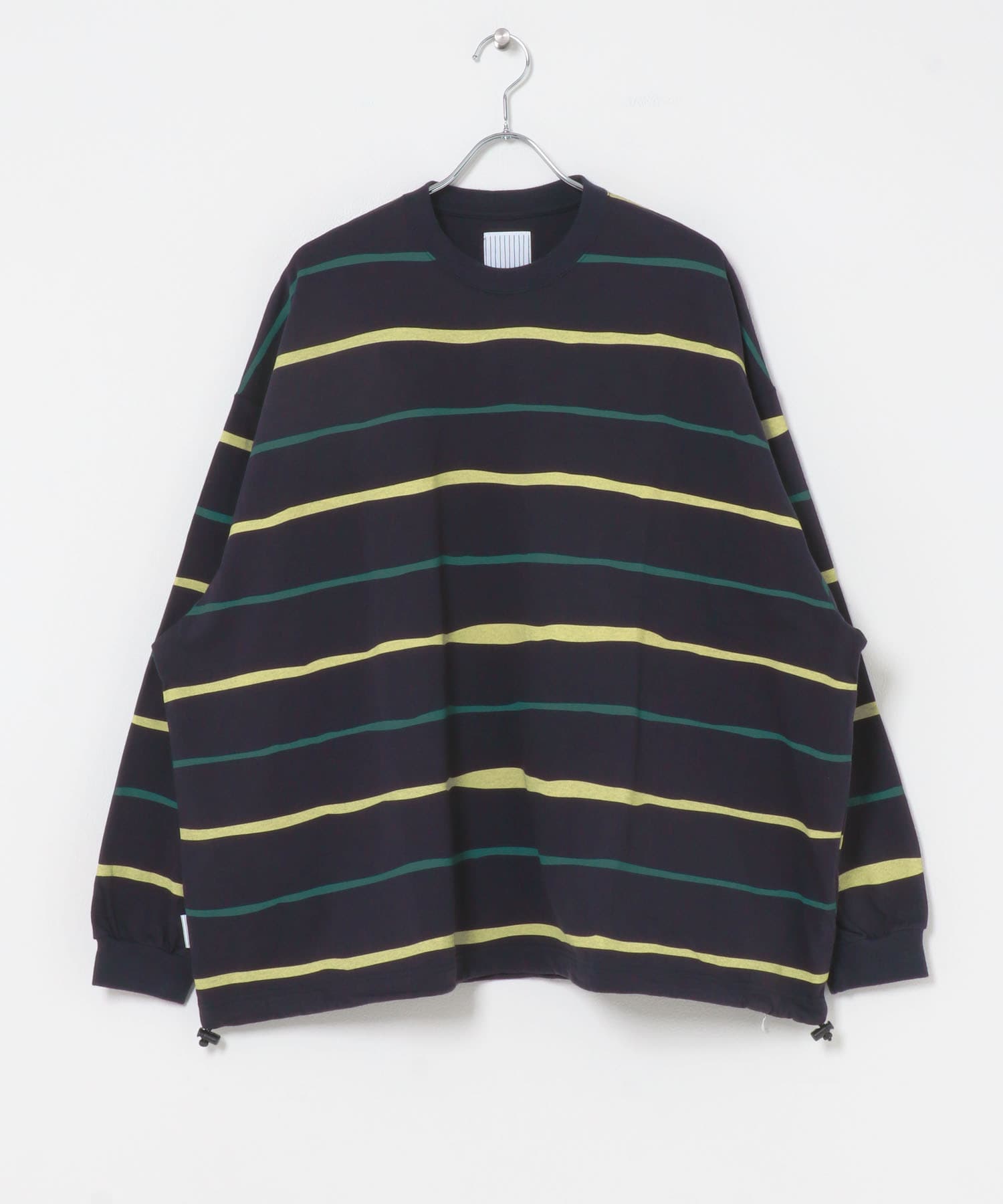 SFC　SUPER BIG STRIPE LS TEE (W/DRAWSTRINGS)