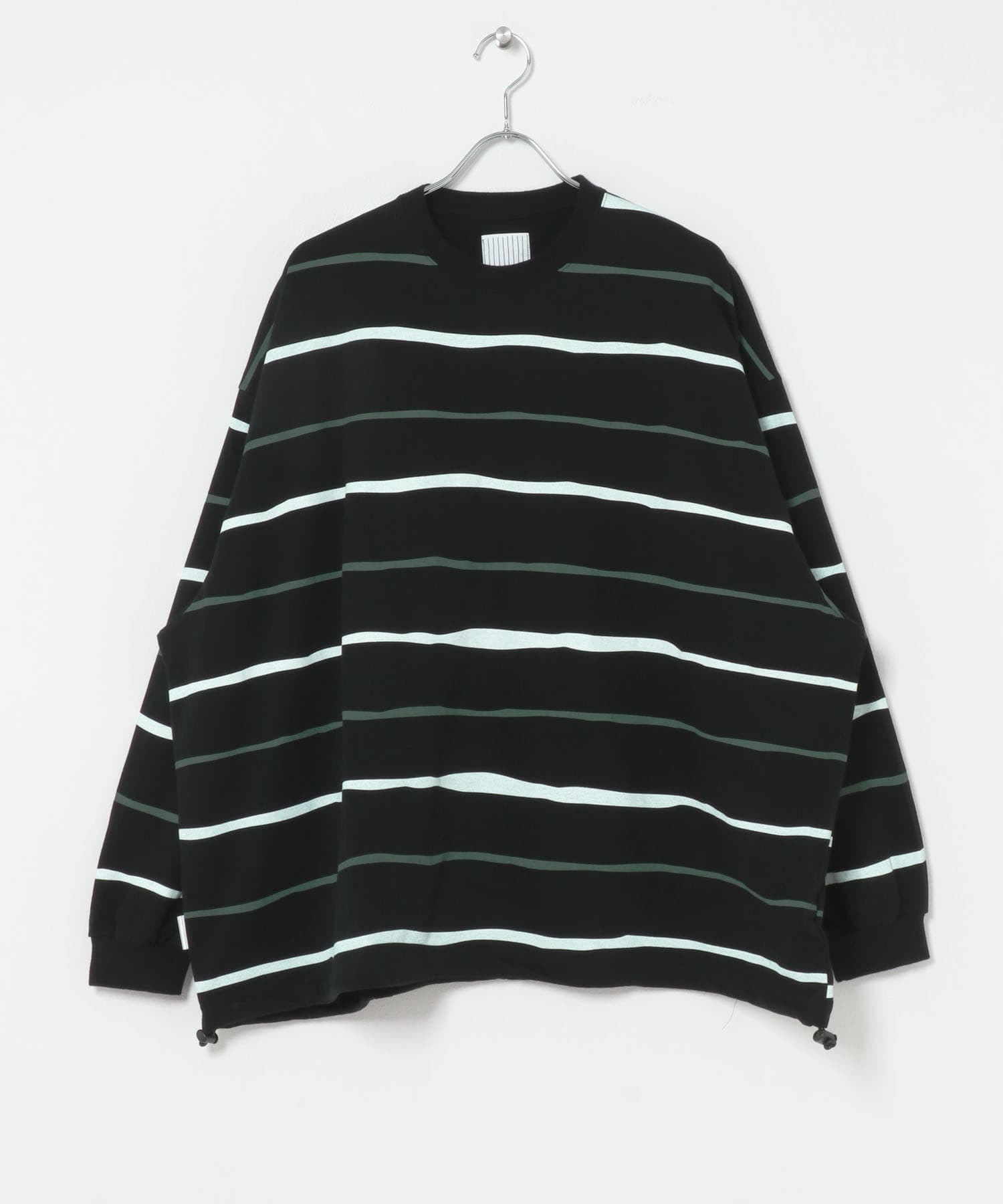 SFC　SUPER BIG STRIPE LS TEE (W/DRAWSTRINGS)