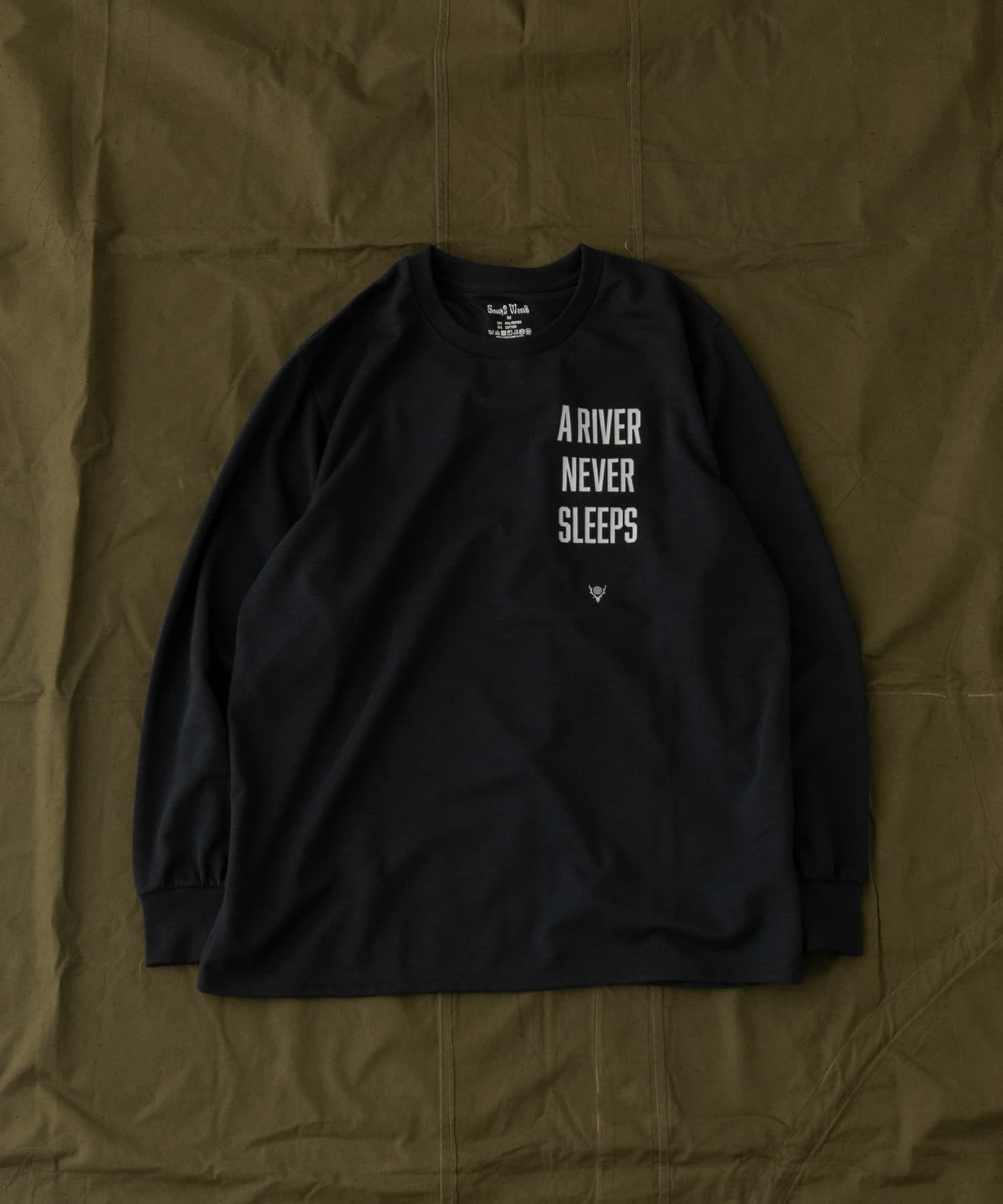 South2 West8　L/S ROUND POCKET TEE-AR