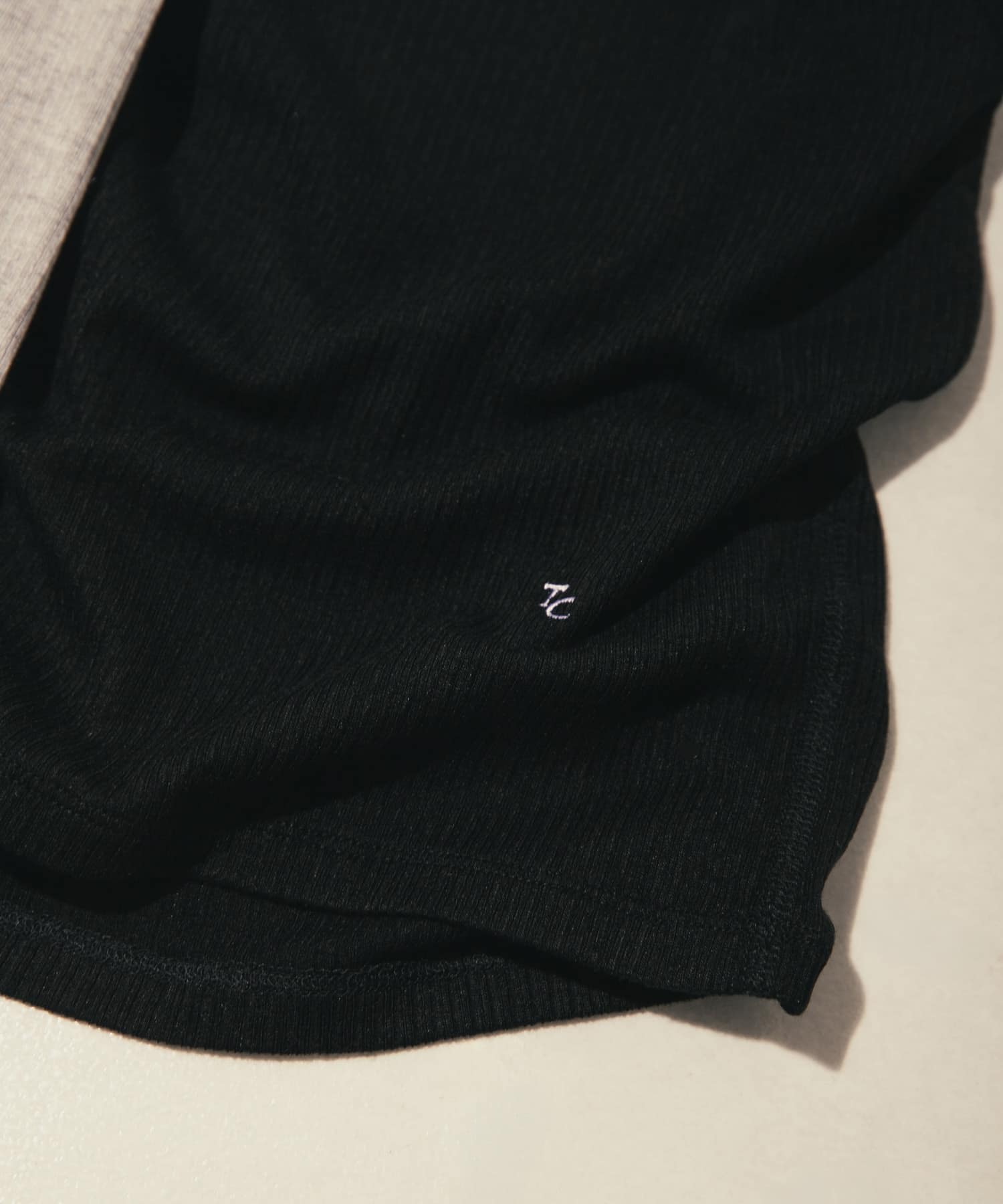 TanC TOKYO　FEEL GOOD RIB SHORT SKINTOP BLACK Free