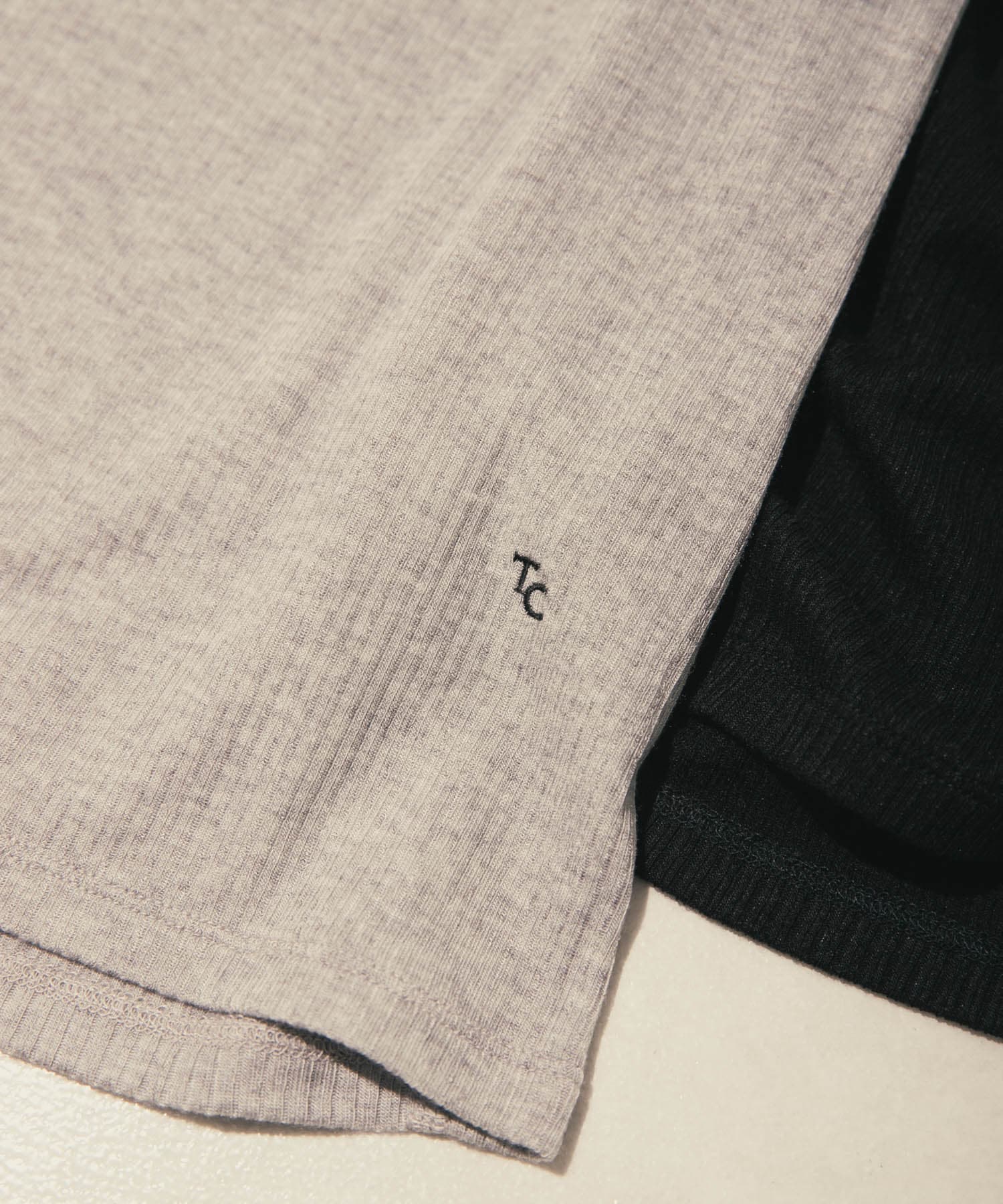 TanC TOKYO　FEEL GOOD RIB SHORT SKINTOP GREY Free